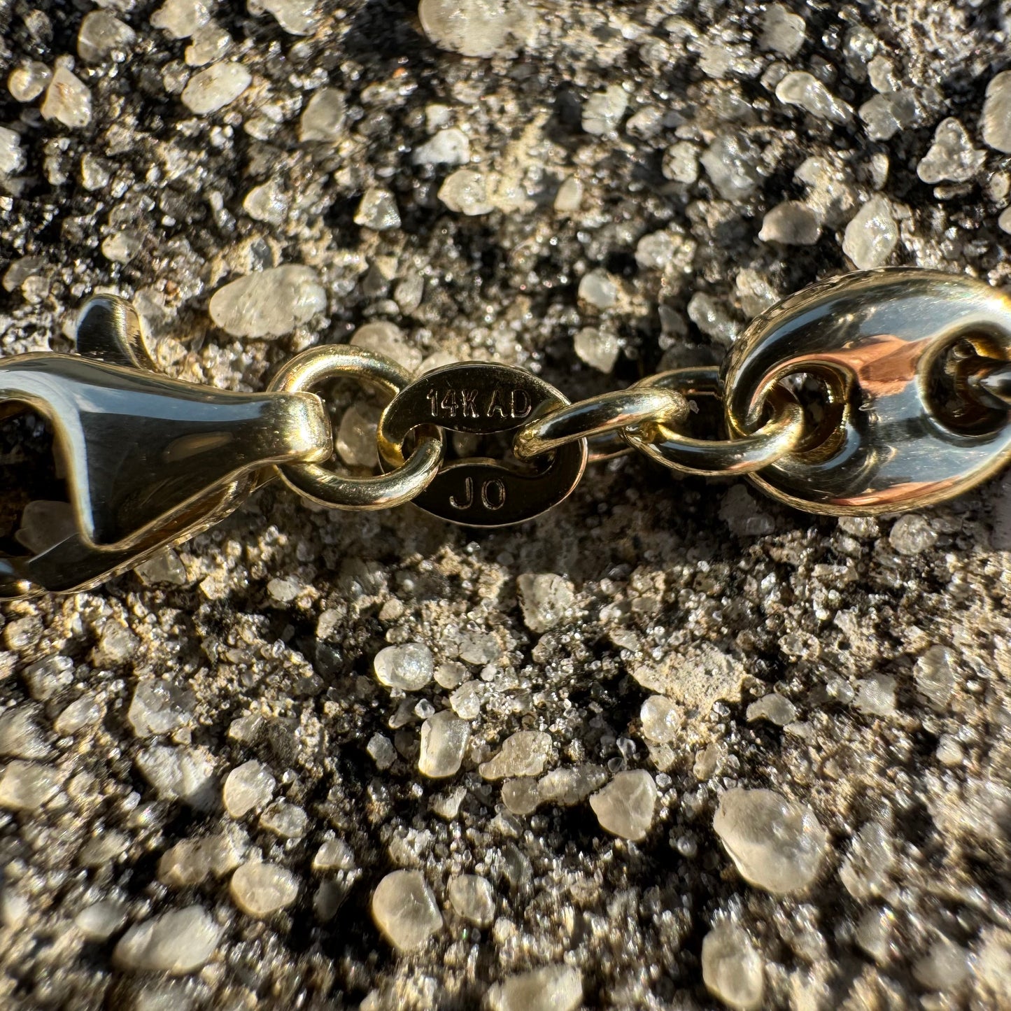 Brand New 14k Yellow Gold Classic Puffed Gucci Mariner Link Necklace (20”)