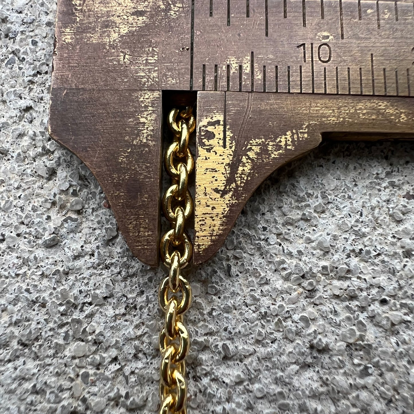 Solid 14k Yellow Gold Heavy Cable Chain Link Necklace (22”)