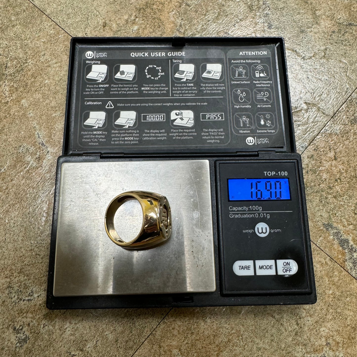 Vintage 14k Gold Harley-Davidson Derby Cover Ring (11.5)