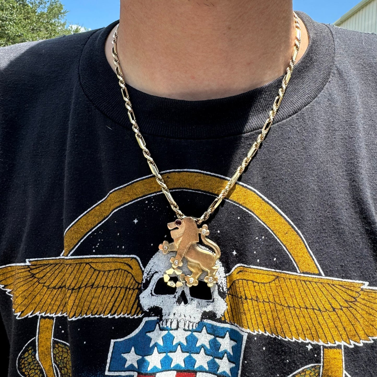 1982 Solid 14k Yellow Gold Heavyweight Lion Of Judah Pendant