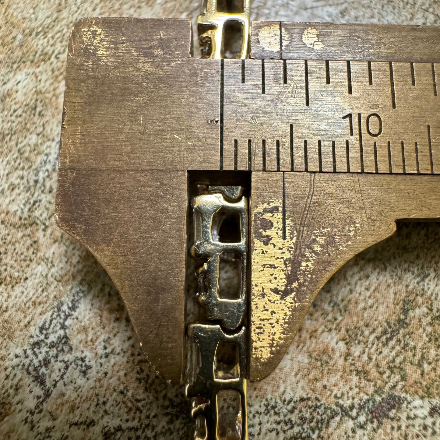 Vintage 5.0CTW Natural Diamond Custom Made 14k Yellow Gold Bracelet (6.75”)