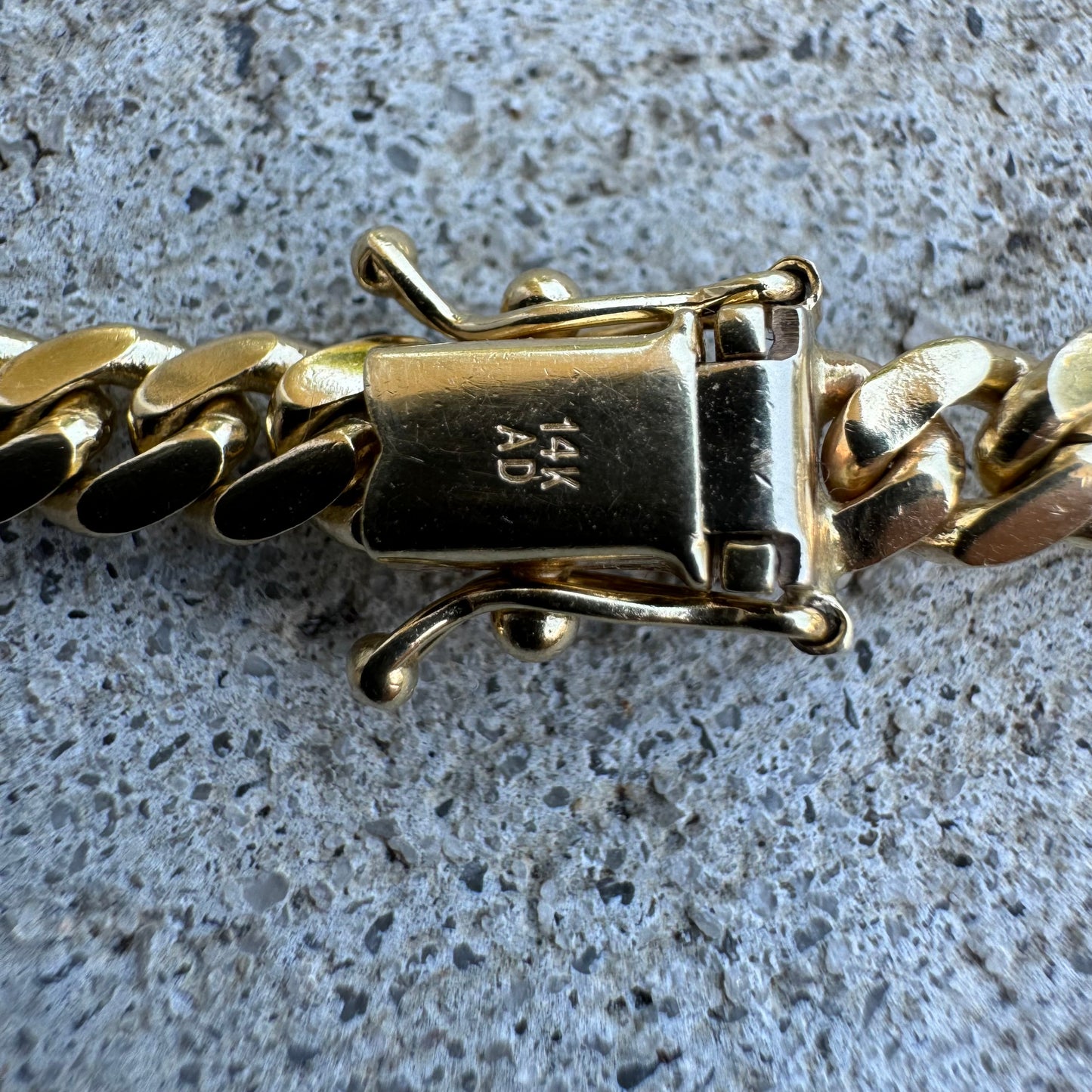 Brand New Solid 14k Yellow Gold Miami Cuban Link Necklace (22”)
