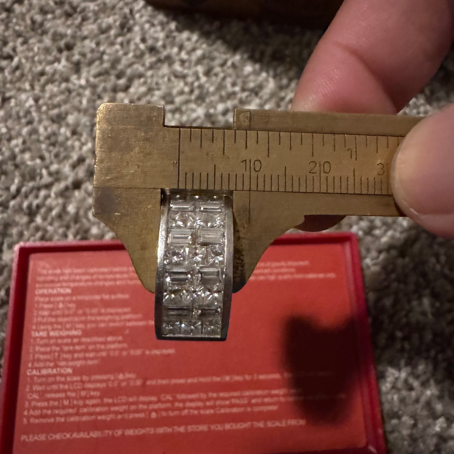 Vintage Solid 18k White Gold Invisible Set 2.5ctw VS Natural Diamond Ring (7)