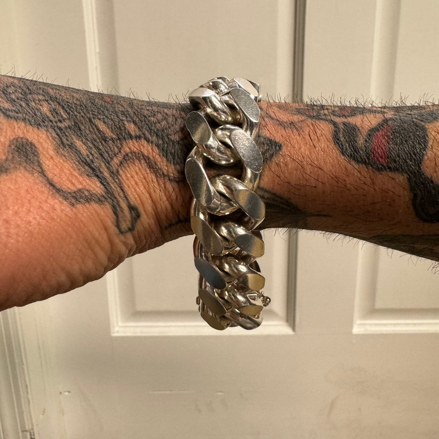 Super Heavyweight Italian Sterling/.925 Giant Miami Cuban Link Bracelet (8.25”)
