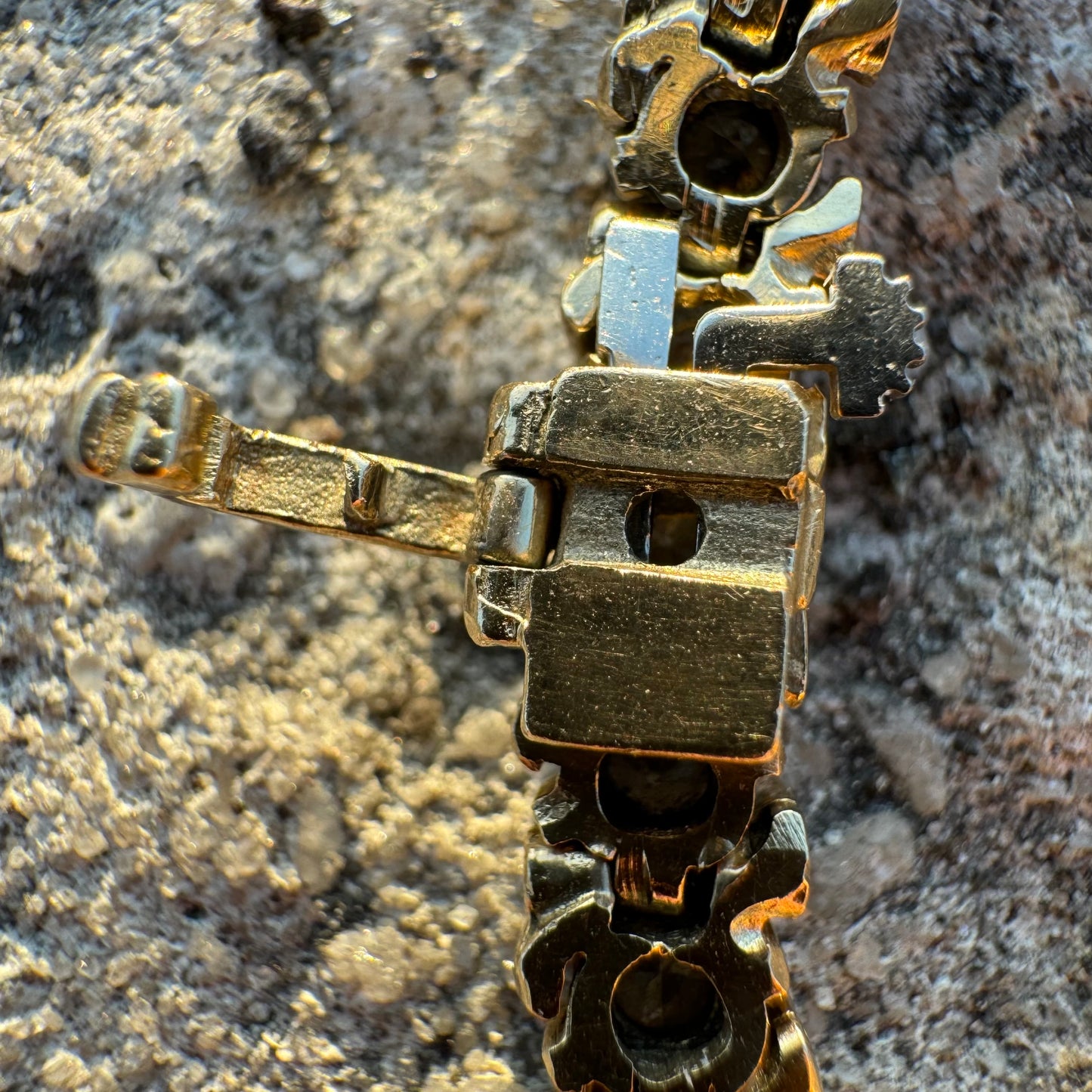 Vintage Solid 14k Yellow Gold 3.0ctw Natural Diamond Heavyweight S-Link Tennis Bracelet (7.25”)