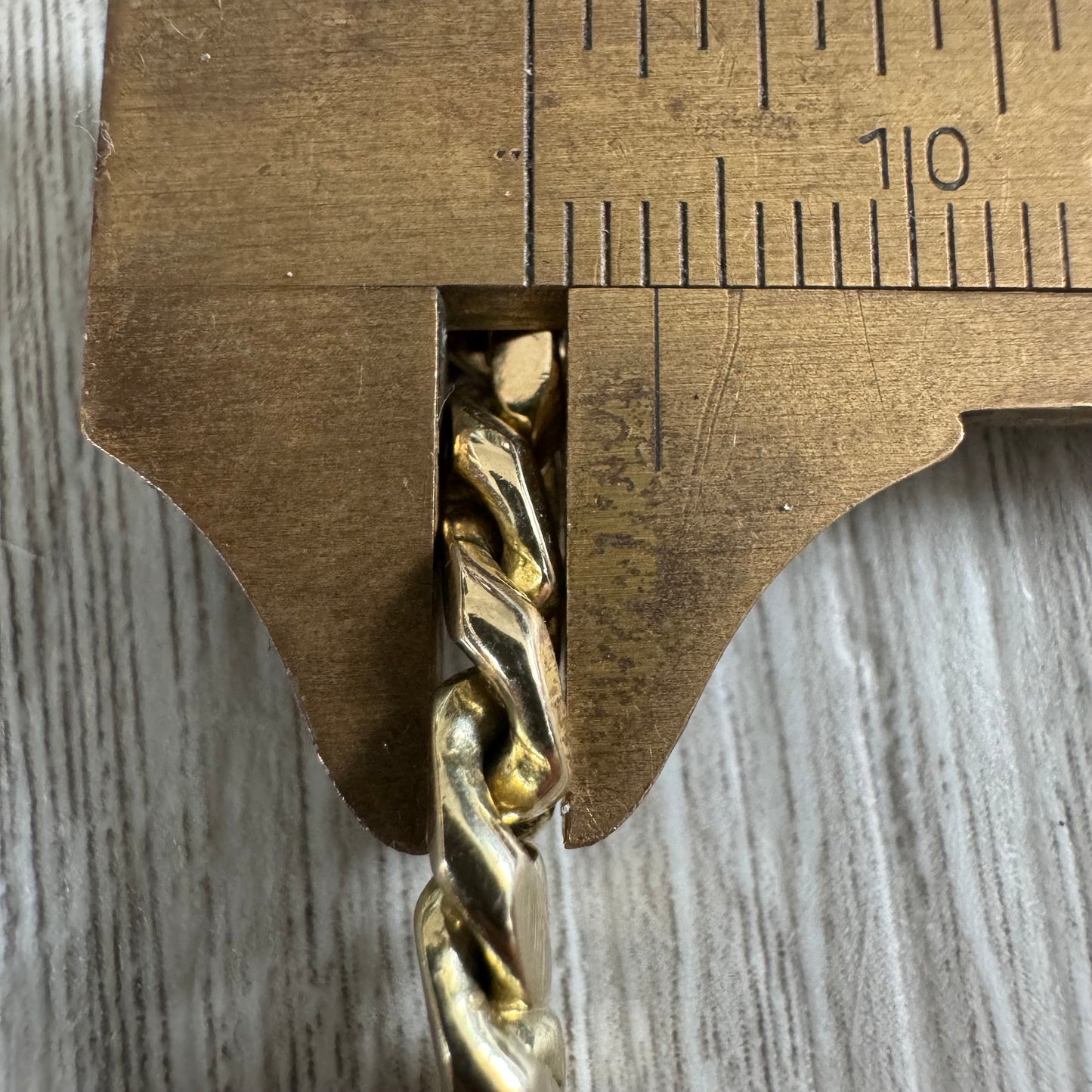 1980’s Solid 14k Yellow Gold Handmade Miami Cuban Link Bracelet (8”)