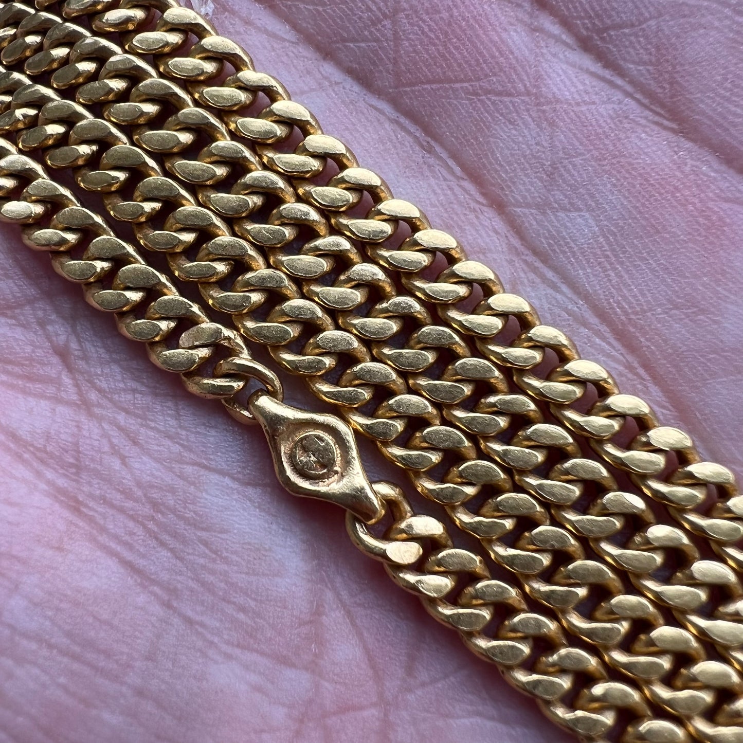 “INVESTMENT JEWELRY” Vintage Pure .999 Solid 24k Yellow Gold Cuban Link Necklace (24.5”)