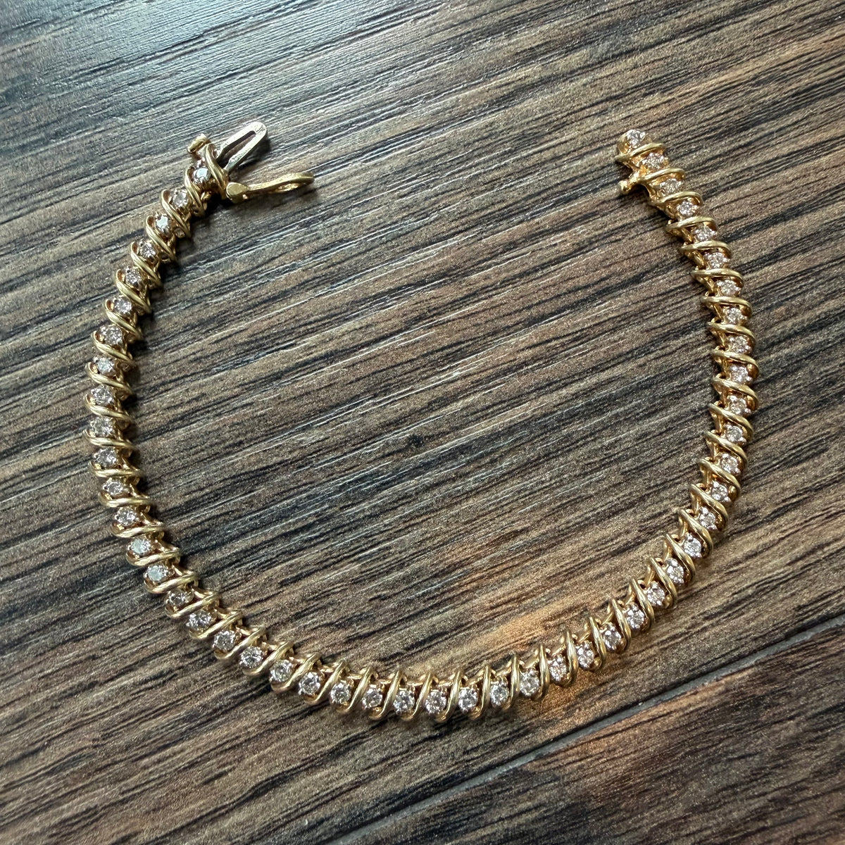 14k diamond bracelet