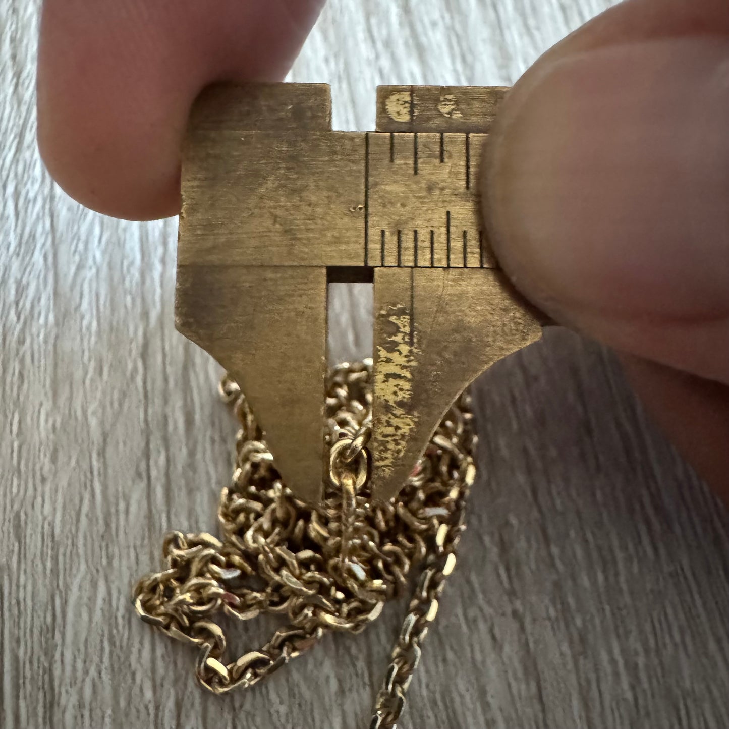 Vintage Solid 14k Yellow Gold “Biker Chain” Anchor Link Necklace (25”)