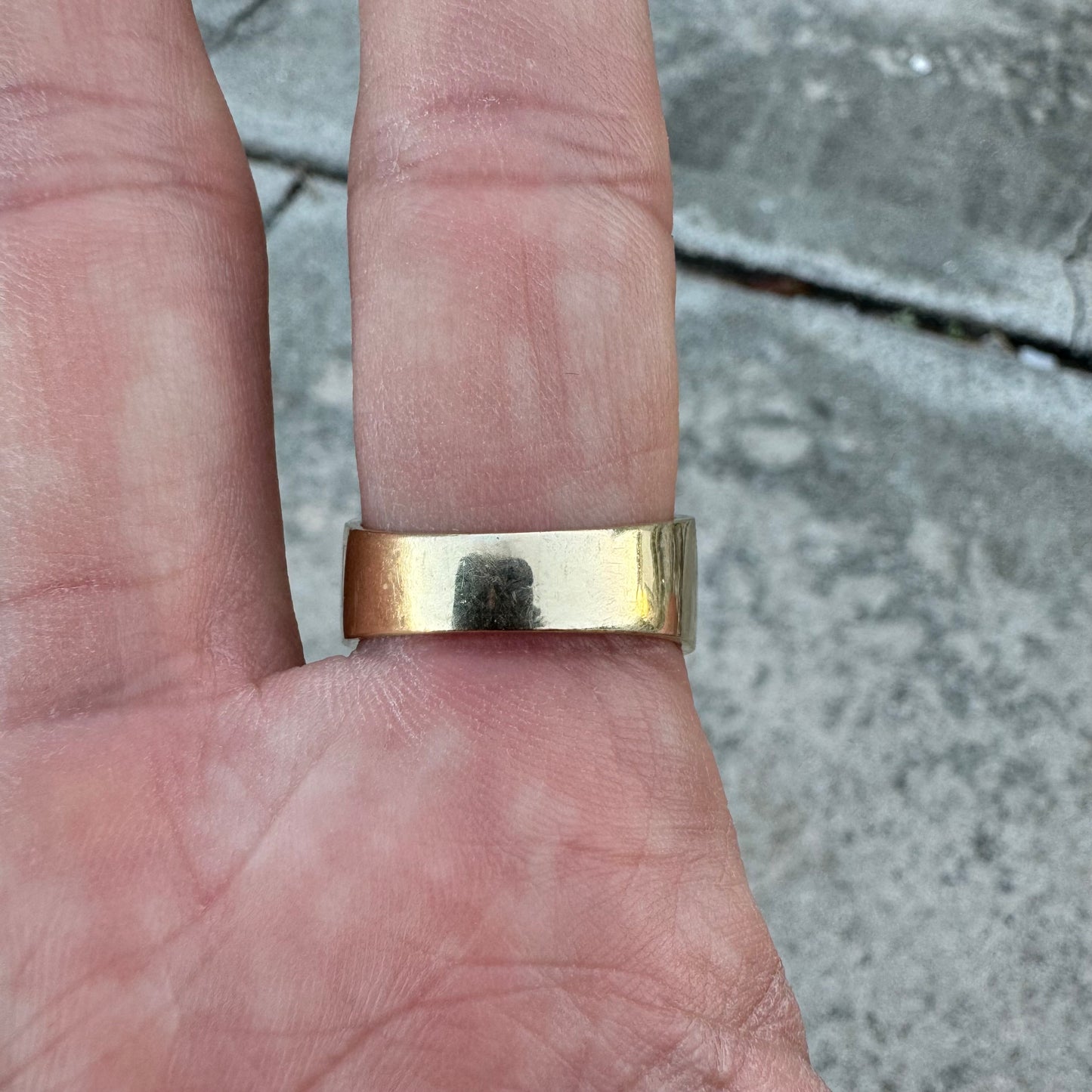 Vintage Custom Made 14k Yellow Gold .60ctw Natural Diamond And .40ctw Ruby Signet Ring (10.75)