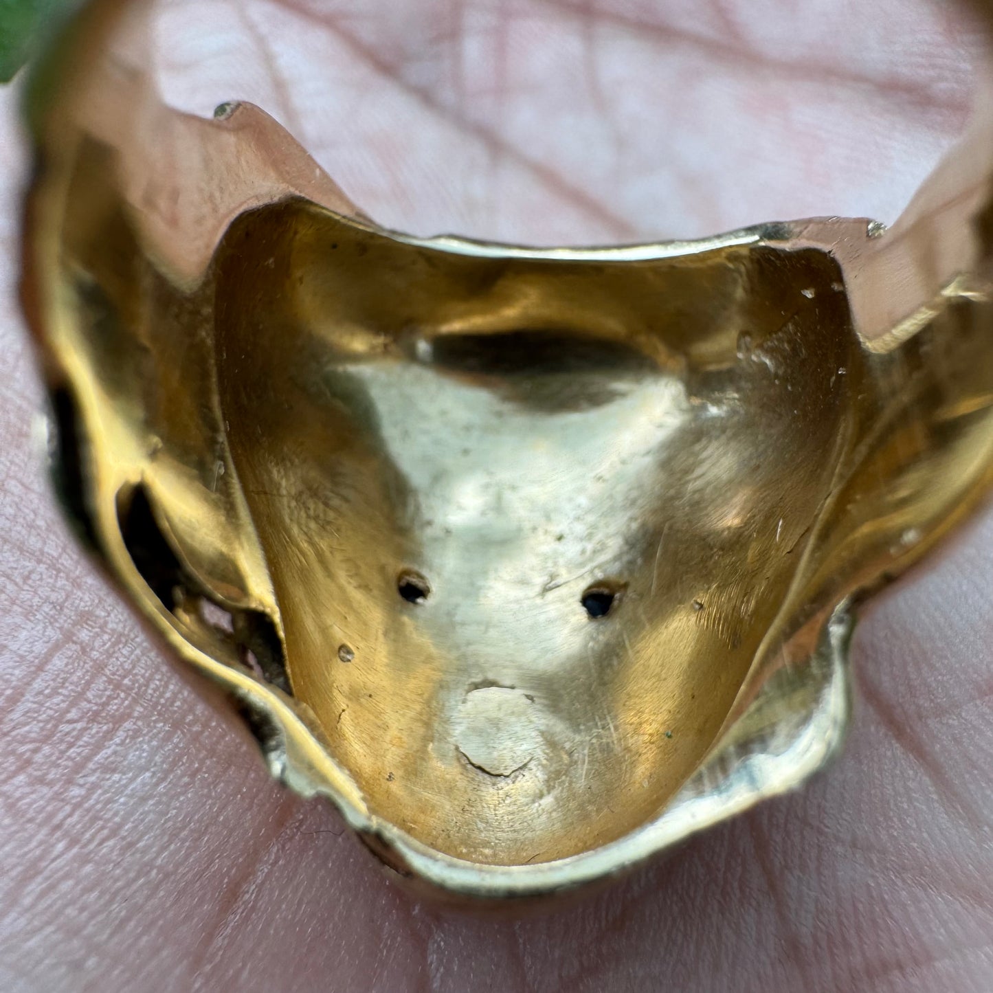 Vintage Solid 14k Yellow Gold Large Heavyweight Medusa Rodanini Ring (9)