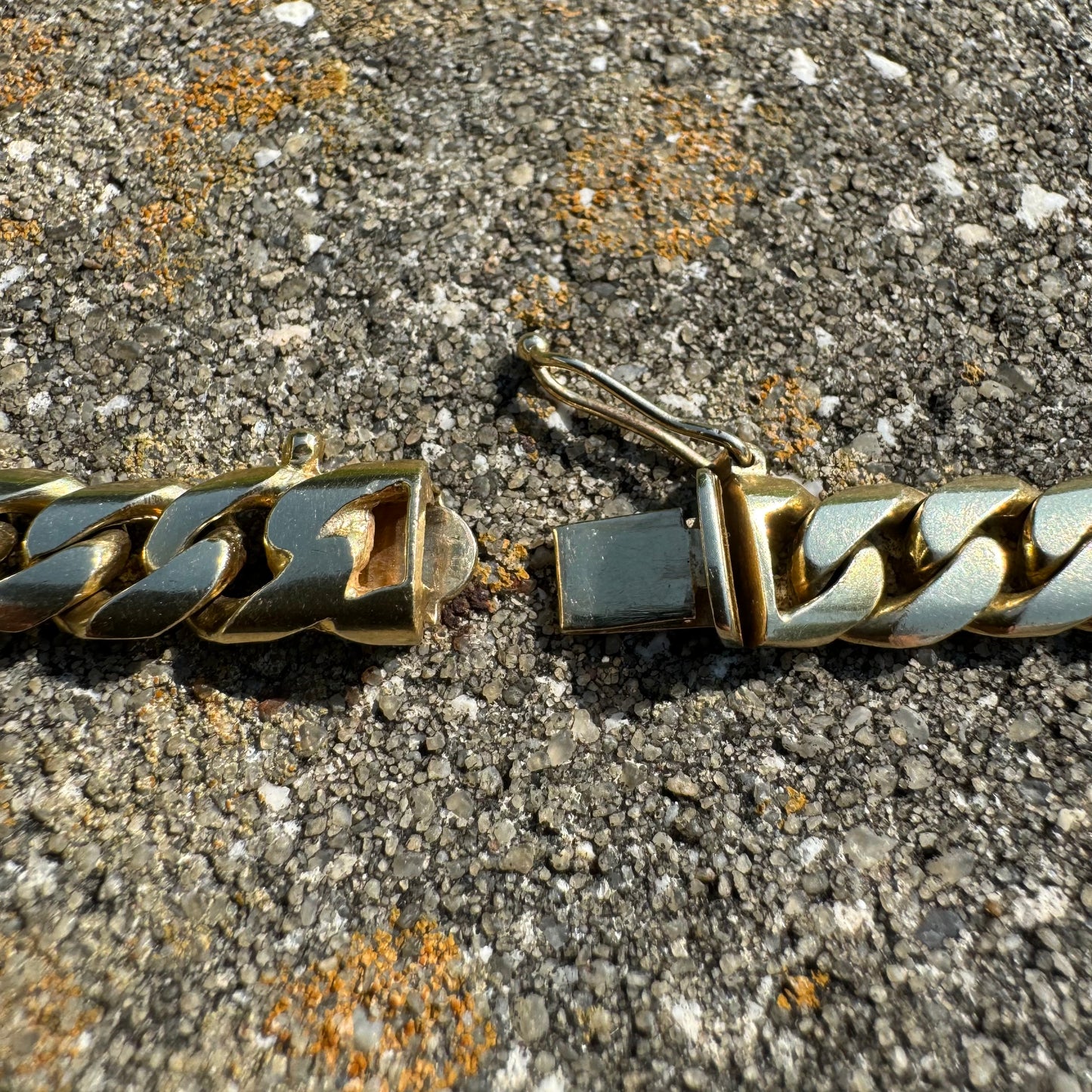 Vintage Solid 14k Yellow Gold Heavyweight Miami Cuban Necklace (20.25”)