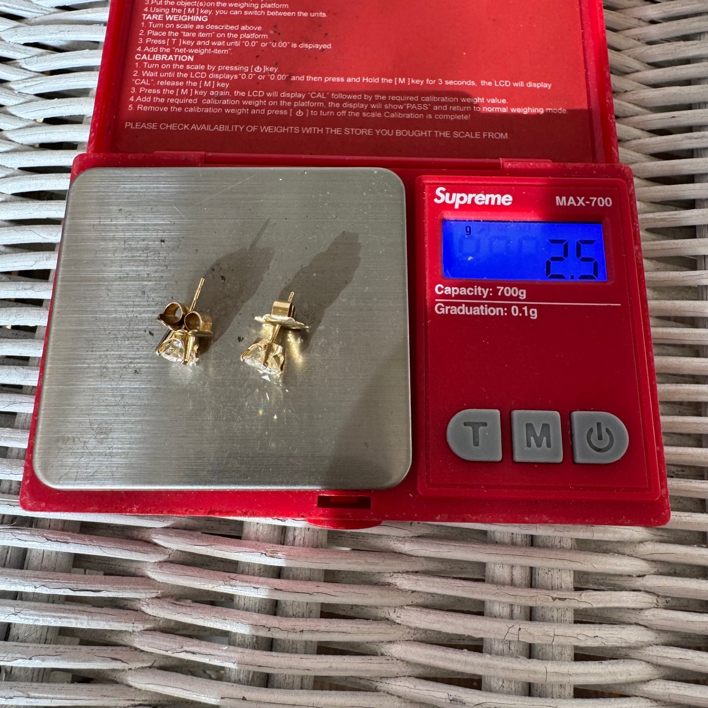 Vintage 2.0ctw Natural Diamond 4 Prong 14k Yellow Gold Stud Earrings