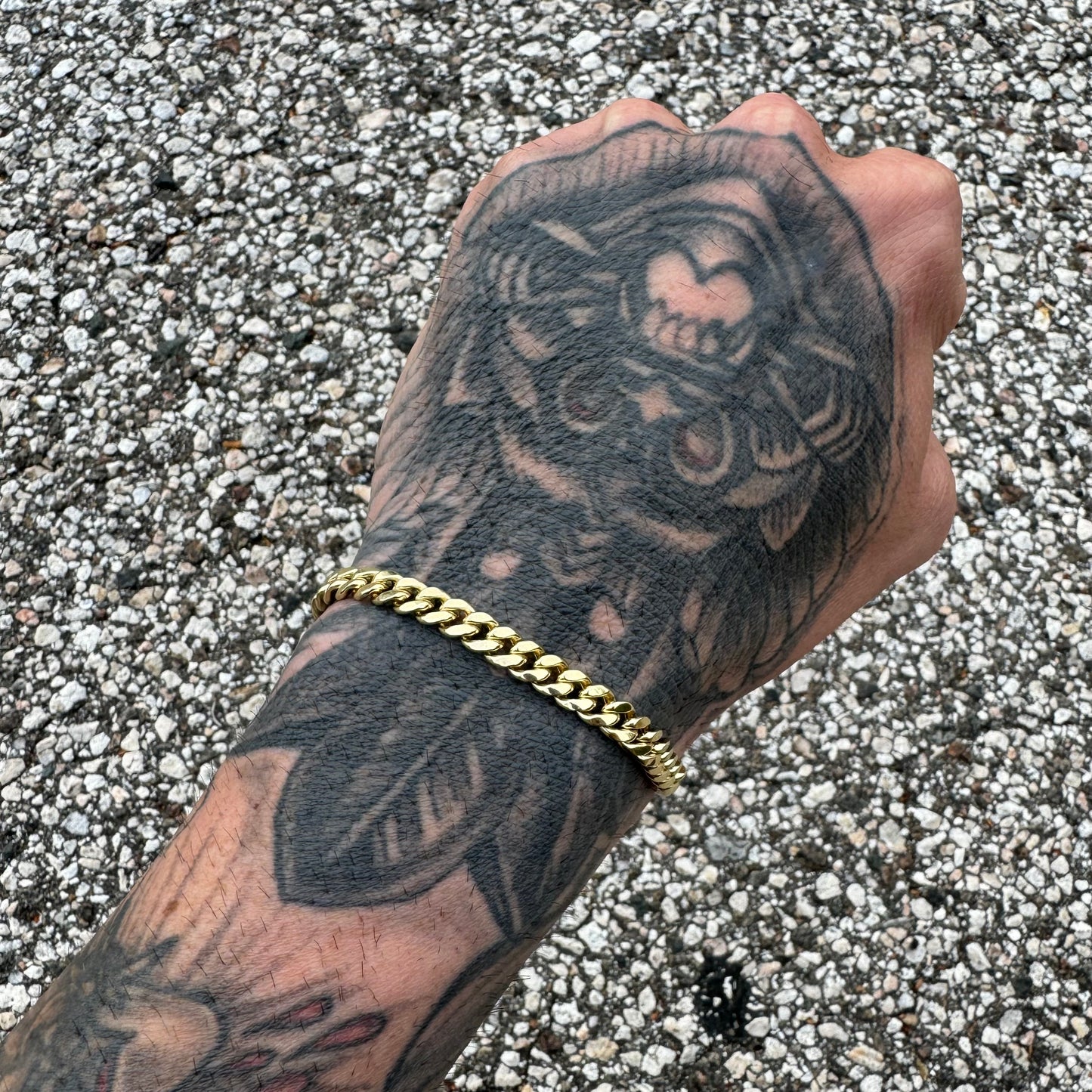 Brand New 14k Yellow Gold Miami Cuban Link Bracelet (8”)