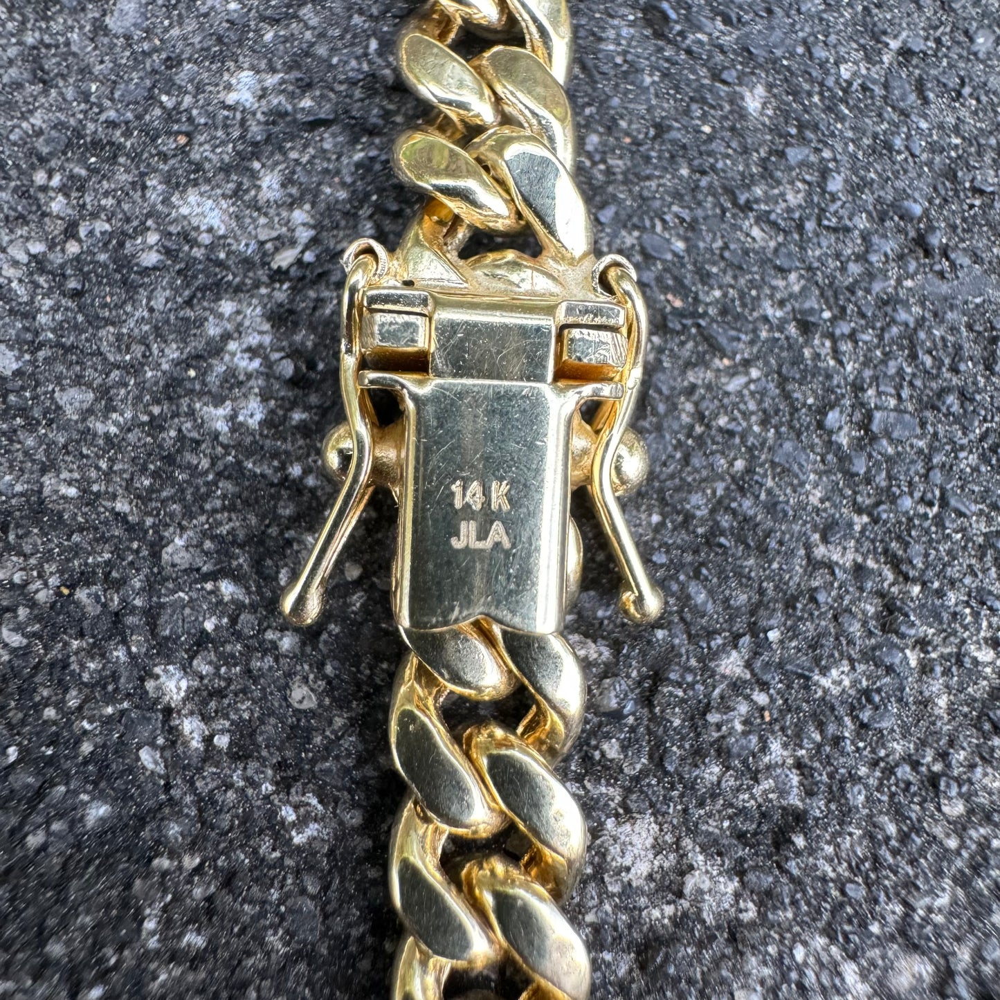 Brand New 14k Yellow Gold Miami Cuban Link Bracelet (8”)