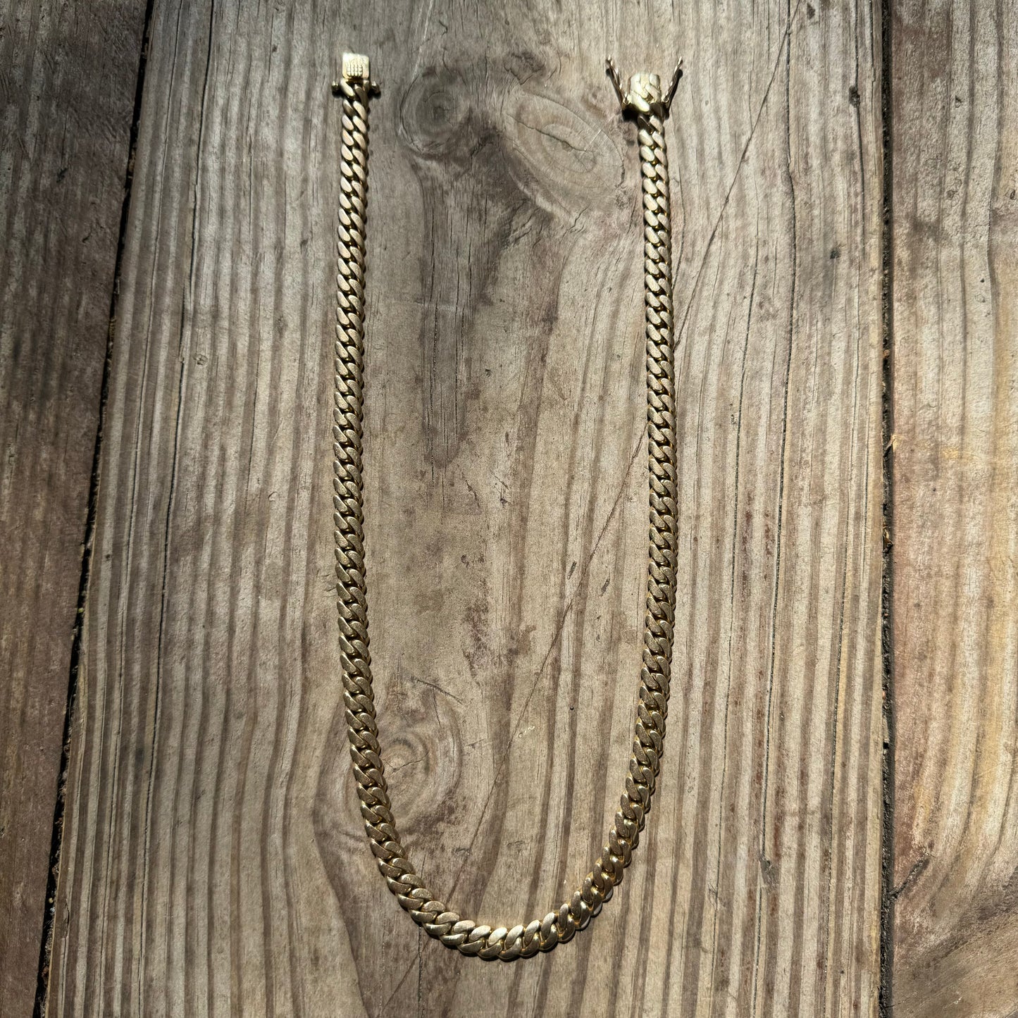 Vintage Solid 14k Yellow Gold Heavyweight (110g) Miami Cuban Link Necklace (22”)