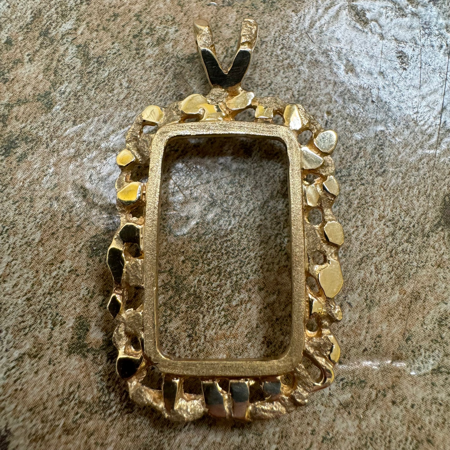 Vintage Pure .999 24k Gold 5g Credit Suisse Nugget Pendant