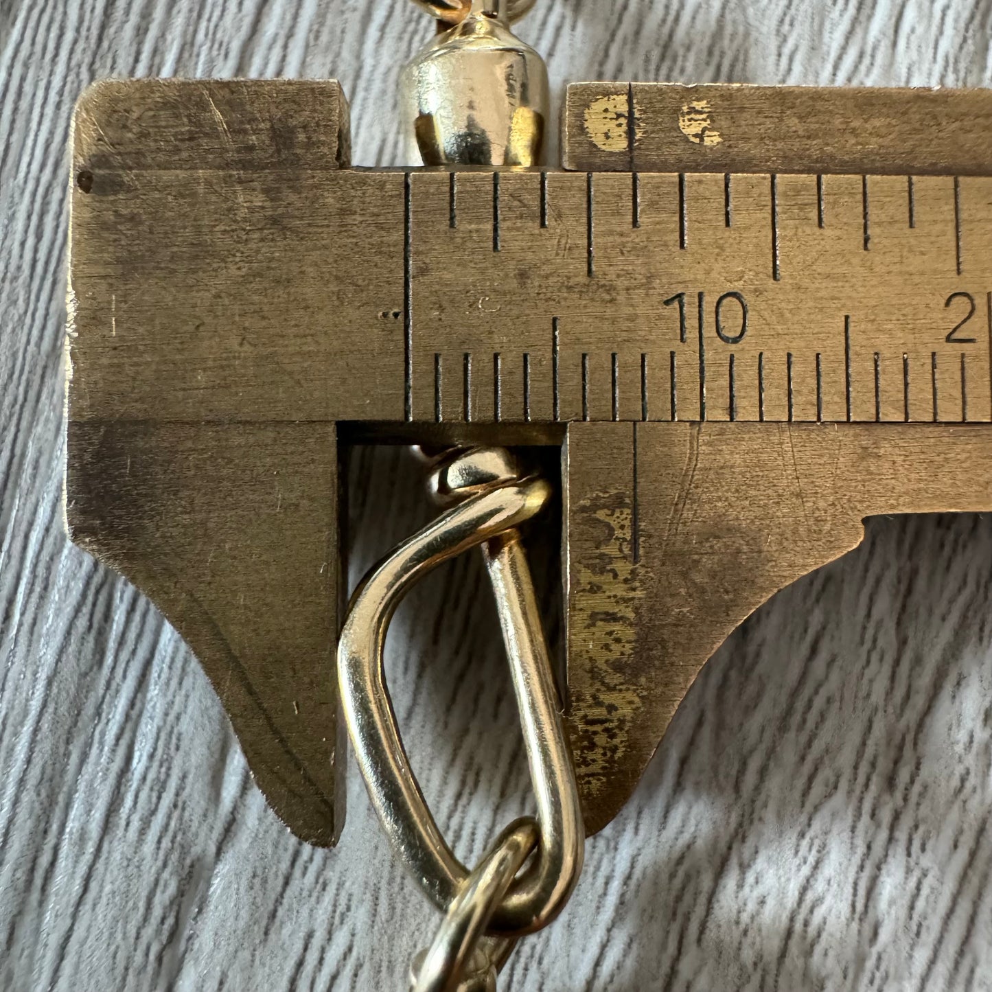 Custom One Of A Kind Solid 14k Yellow Gold Snap Swivel Nautical Link Necklace (21.5”)