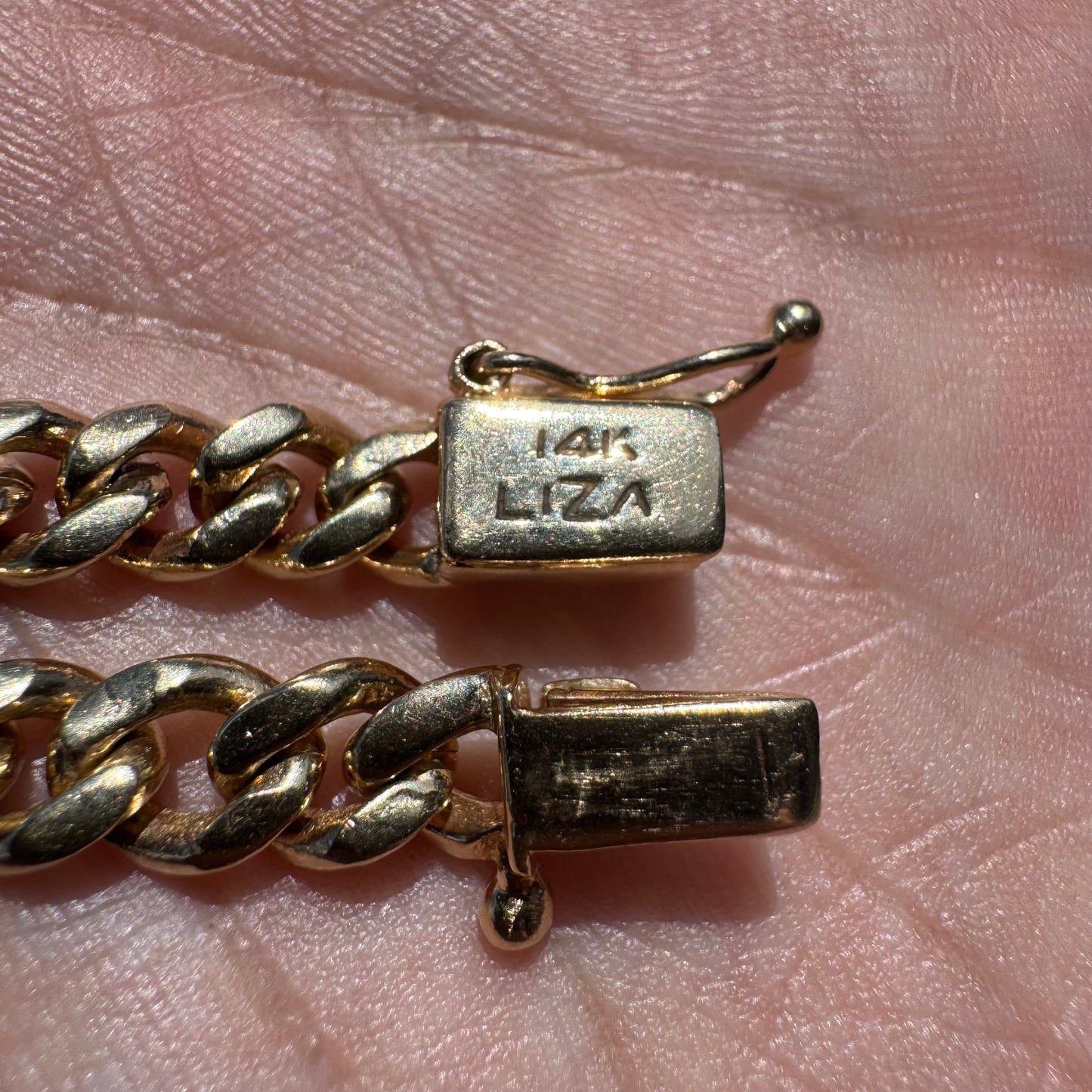 Vintage 1.78ct Natural Pear Cut Diamond Solitaire Solid 14k Yellow Gold Heavyweight Cuban Link Necklace (16”)