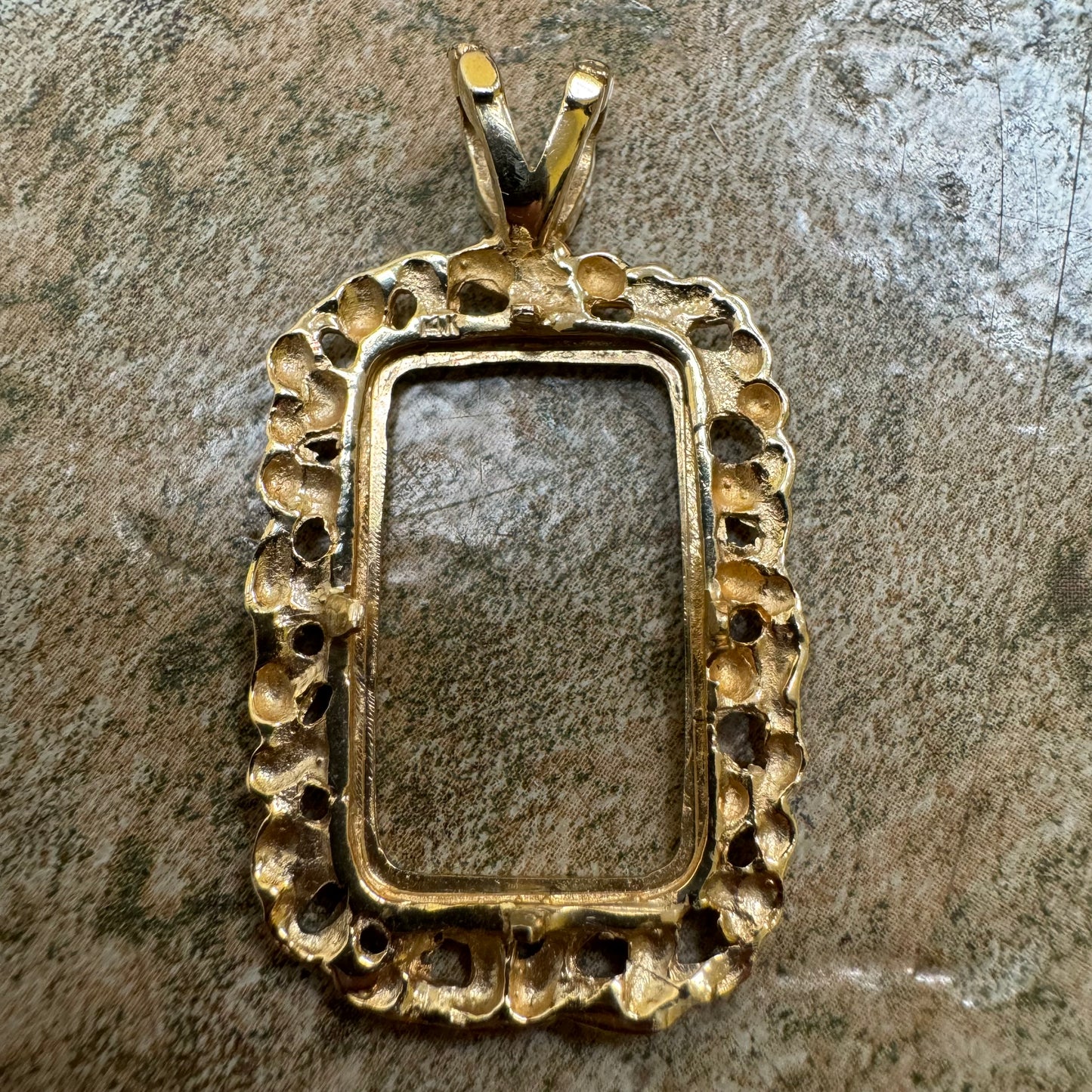 Vintage Pure .999 24k Gold 5g Credit Suisse Nugget Pendant