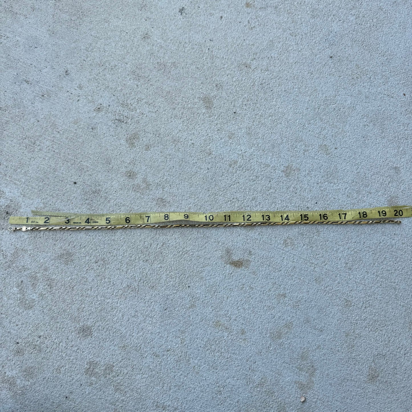 1992 Solid 14k Yellow Gold Diamondcut “Figarope” Necklace (20”)