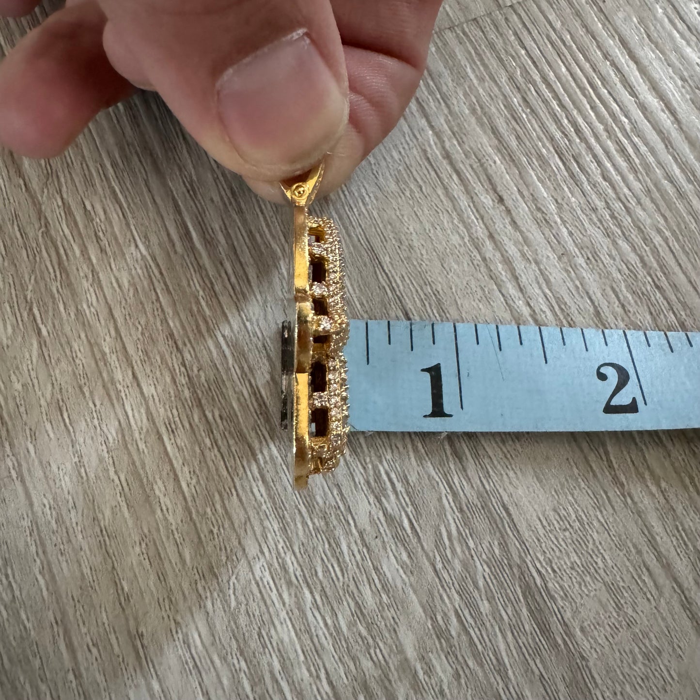 Custom Solid 14k Yellow Gold 6.5CTW Natural Diamond Flooded Heavyweight Hamsa Pendant