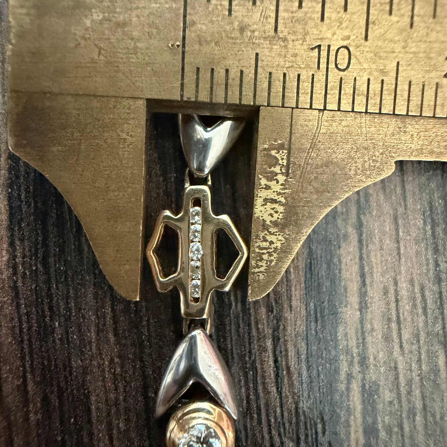 Vintage Solid 14k Yellow Gold .950 Platinum 1.25ctw Natural Diamond Harley-Davidson Bracelet (7”)