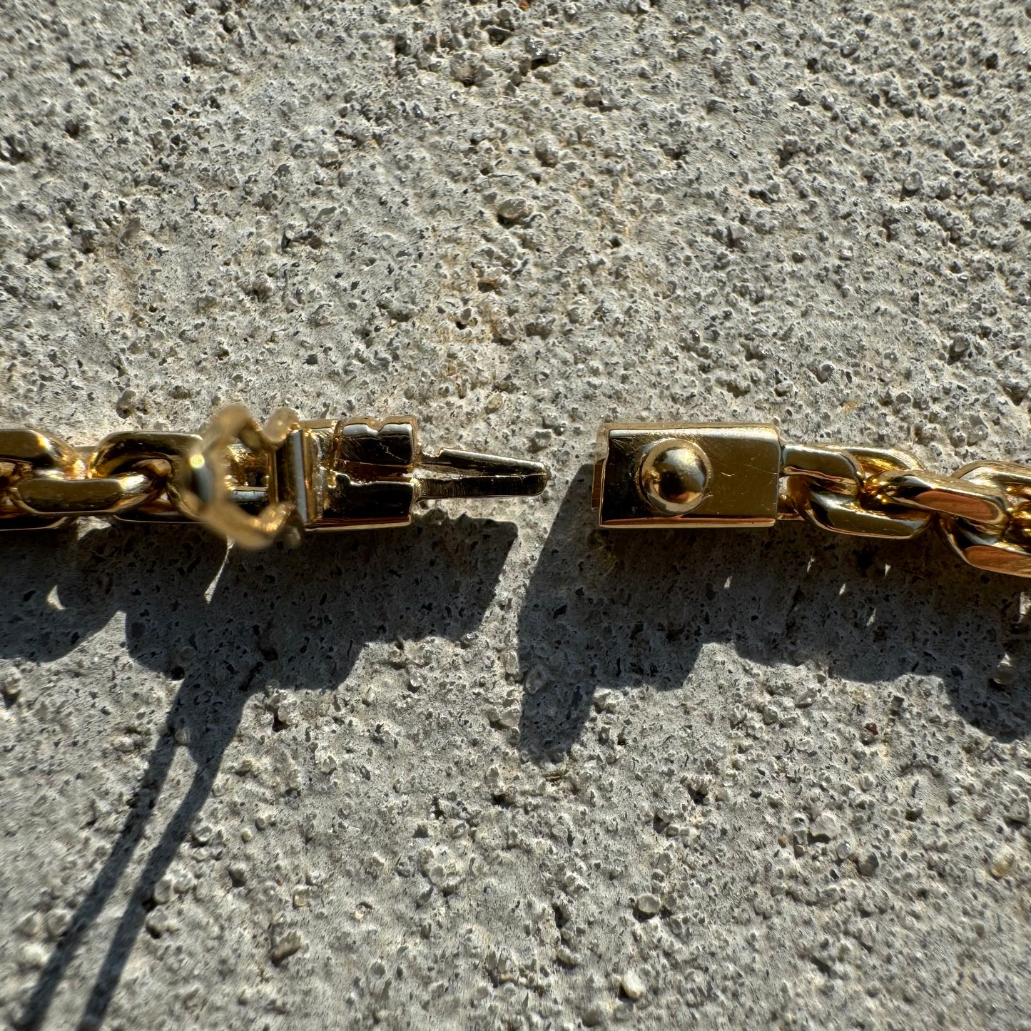 Brand New Solid 18k Gold Handmade “Biker Chain” Anchor Link Necklace (22”)