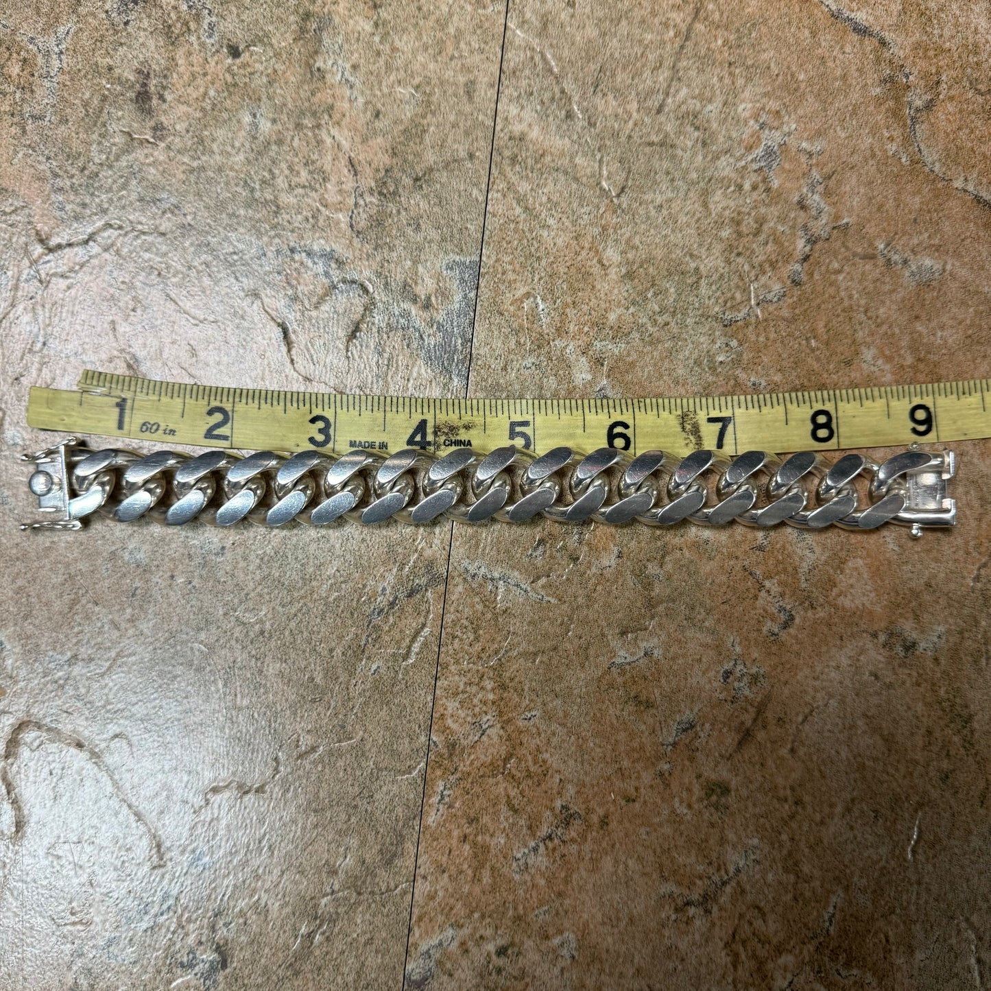 Super Heavyweight Italian Sterling/.925 Giant Miami Cuban Link Bracelet (8.25”)