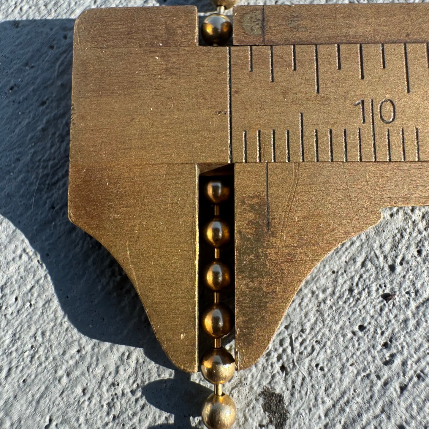 Vintage 14k Yellow Gold Heavyweight Ball Chain Necklace (30”)