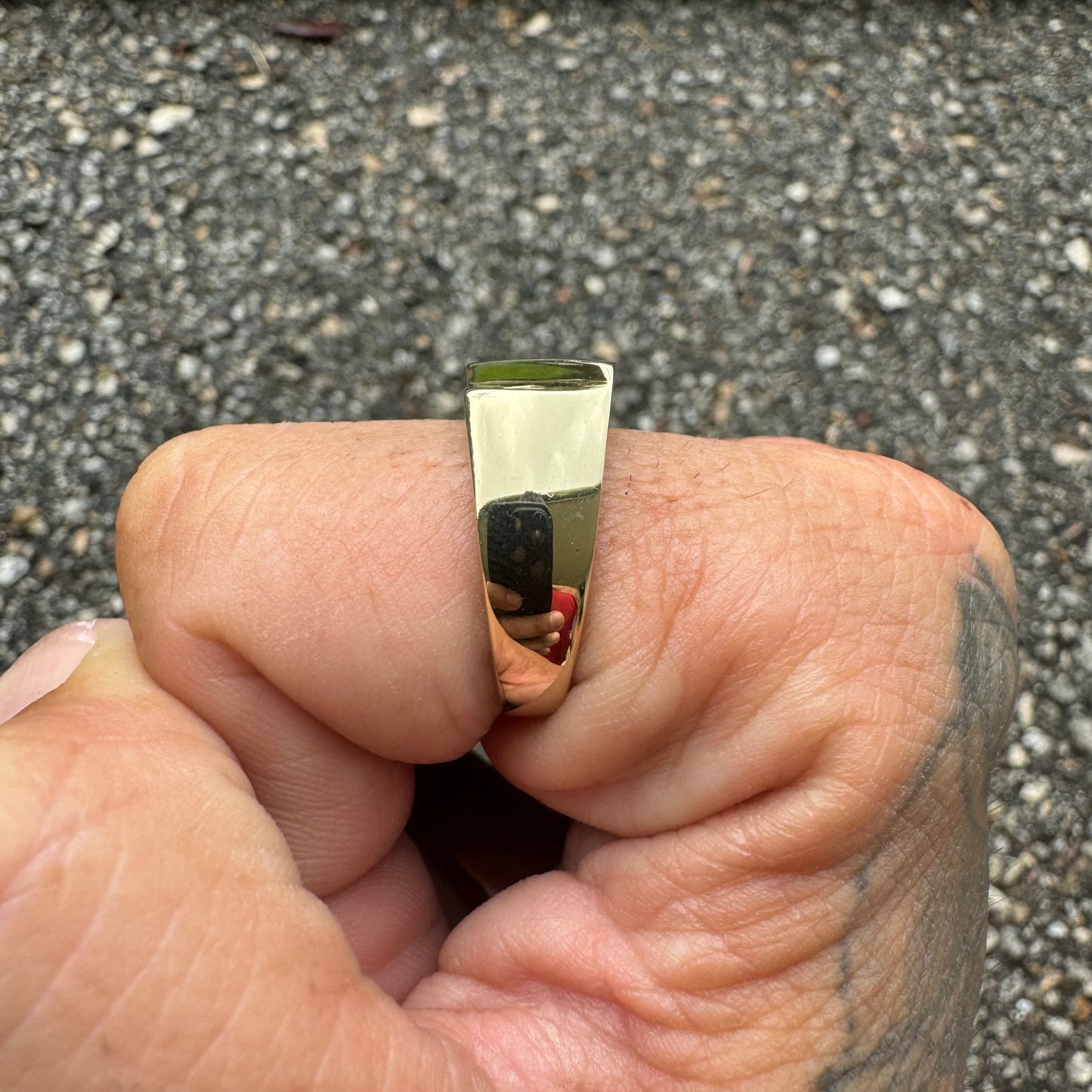 Vintage 14k Yellow Gold .25CT Natural VS Quality Diamond Black Onyx Inlaid Step Cut Ring (10)