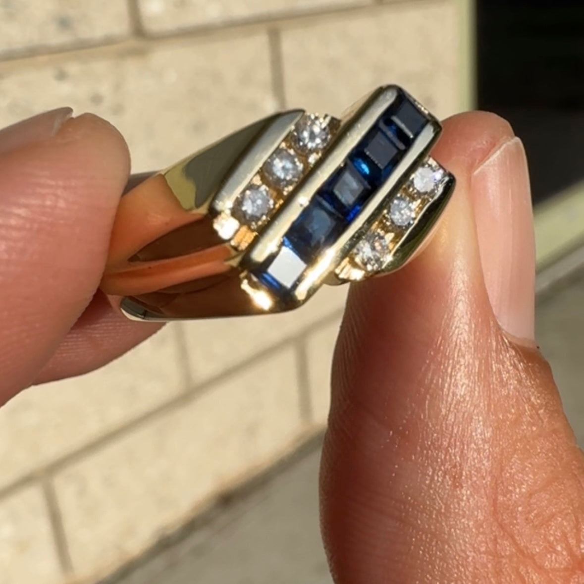 14k Sapphire Ring