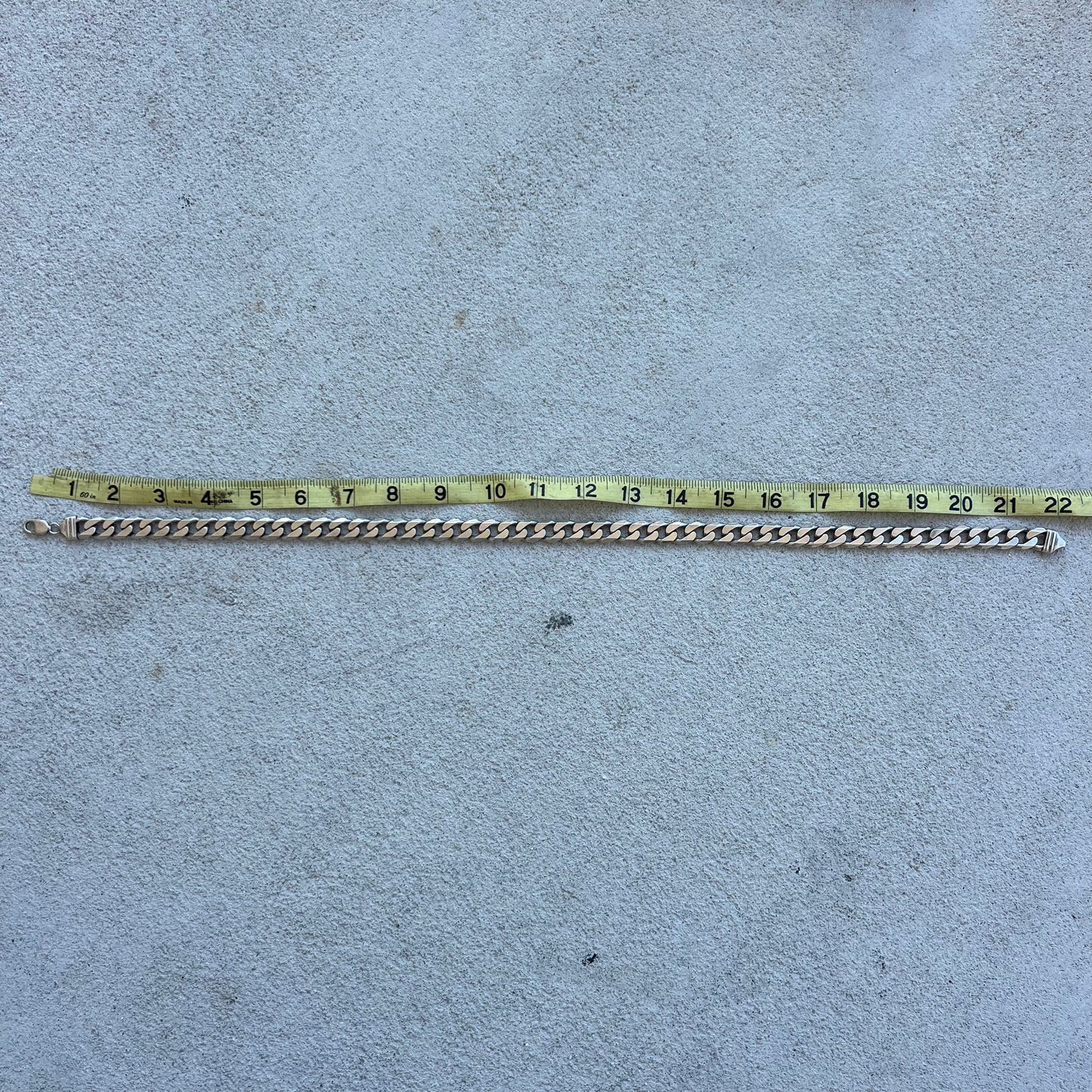 1990’s Solid Sterling/.925 Monster Heavyweight 130g Italian Cuban Link Necklace (22”)