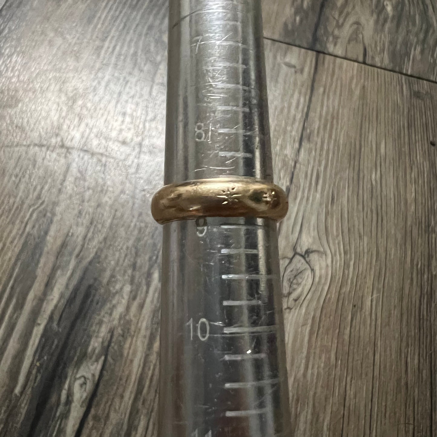 Mid-Century 14k Natural Diamond Starburst Wedding Band By Wed-Lok (8.75)