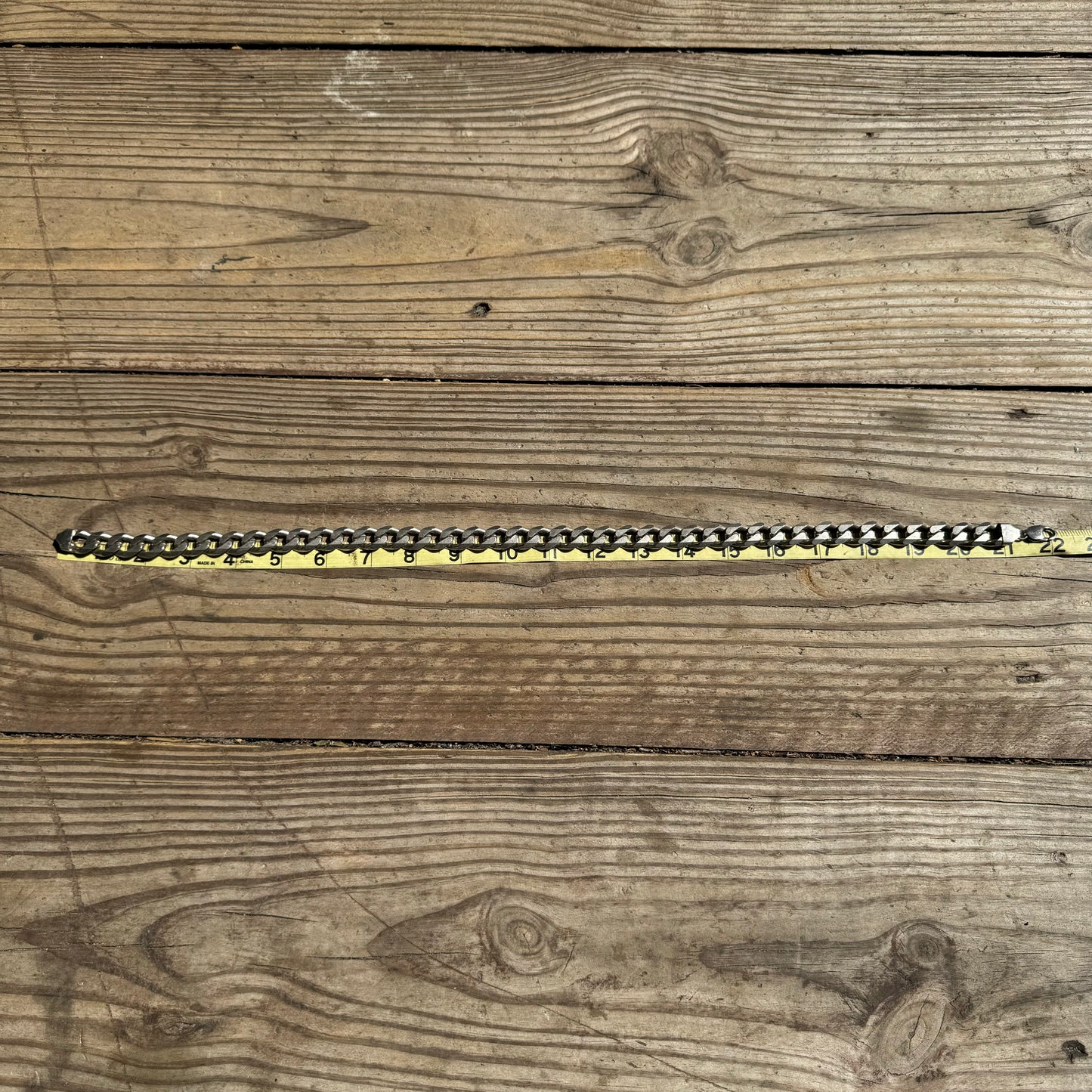 1990’s Italian Sterling/.925 Super Heavyweight (183.4g) Solid Cuban Link Necklace (22”)