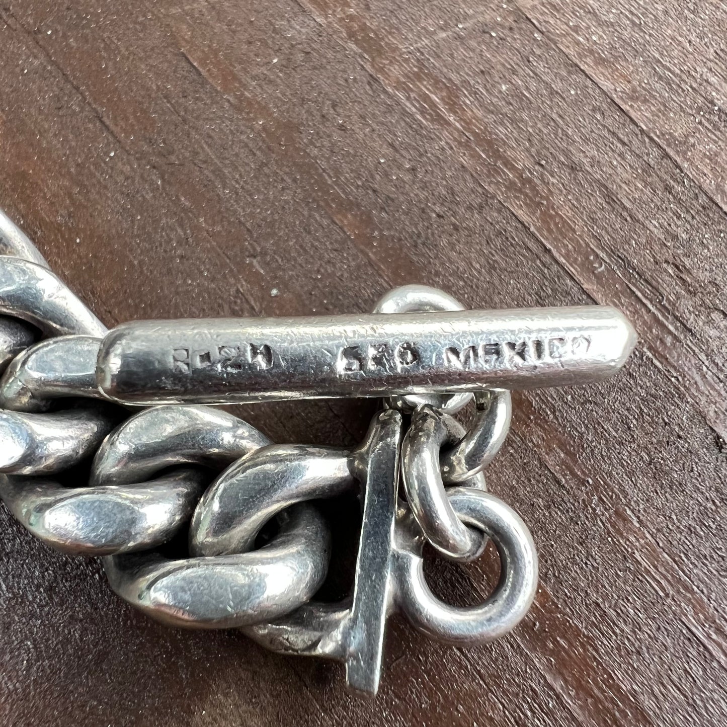 1980’s TAXCO Solid Sterling/.925 Super Heavyweight Handcrafted MIami Cuban Link Bracelet (7.25”)