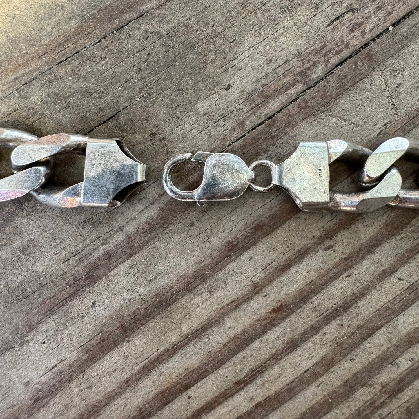 1990’s Italian Sterling/.925 Super Heavyweight (183.4g) Solid Cuban Link Necklace (22”)