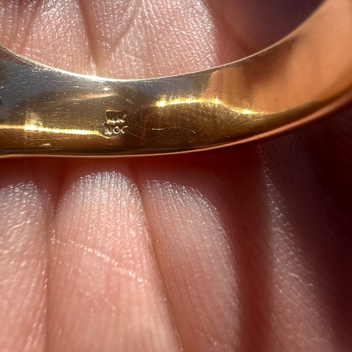 Vintage 22k Raw Gold Nugget Bearing Quartz 14k Signet Ring By Orocal Model:RM760Q (10.5)