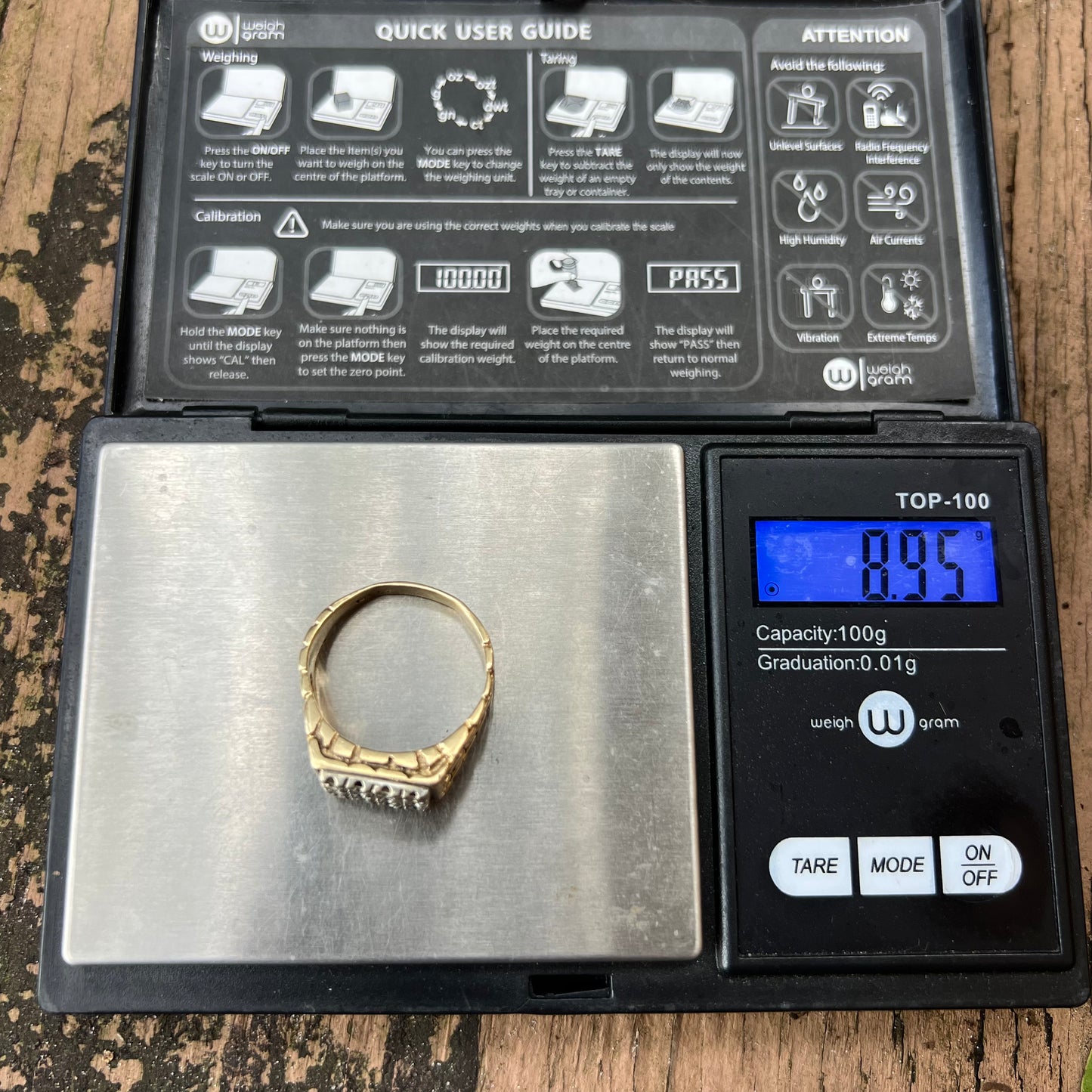 1960’s 14k Yellow Gold .75ctw Natural Diamond Nugget Ring (11.5)