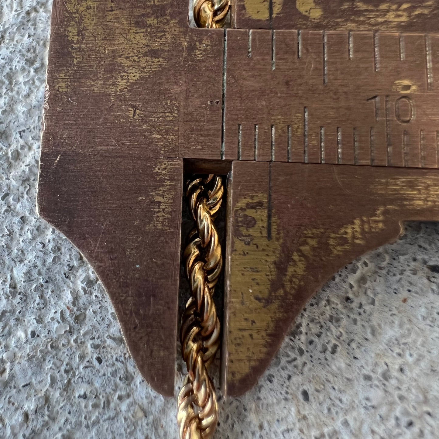 1980’s Solid 14k Yellow Gold Long Rope Chain Necklace (27”)