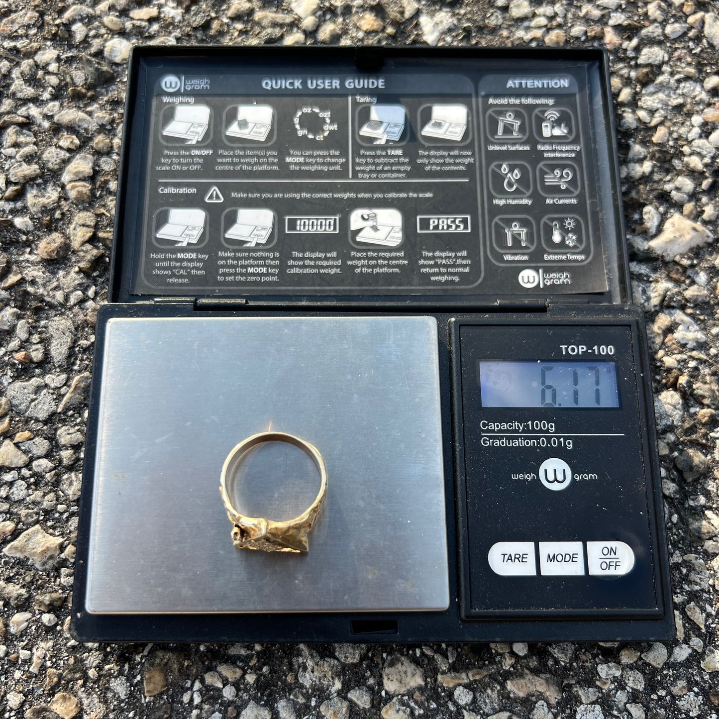 1980’s Custom 14k Natural Diamond Billiards Rack Diamondcut Nugget Ring (10)
