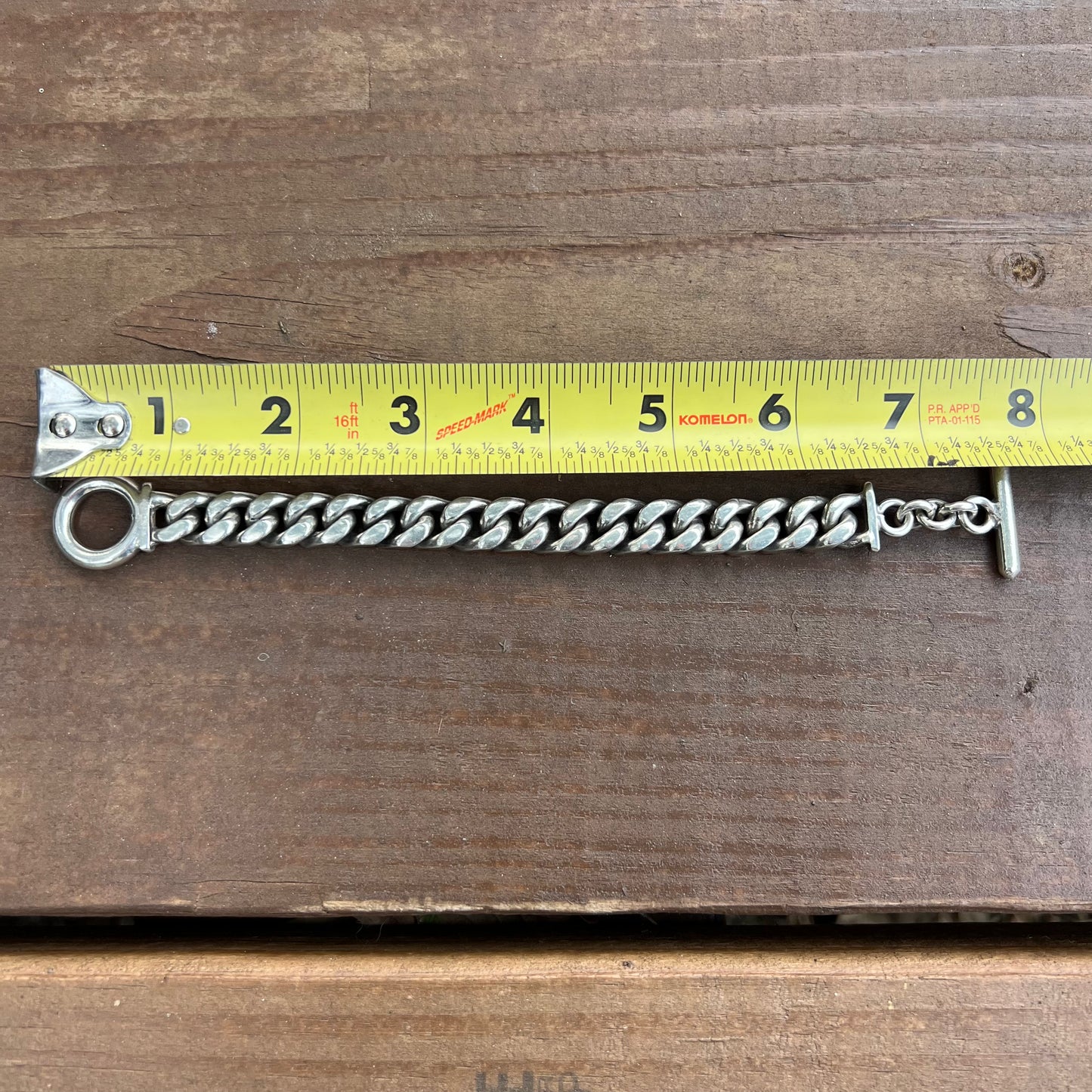 1980’s TAXCO Solid Sterling/.925 Super Heavyweight Handcrafted MIami Cuban Link Bracelet (7.25”)