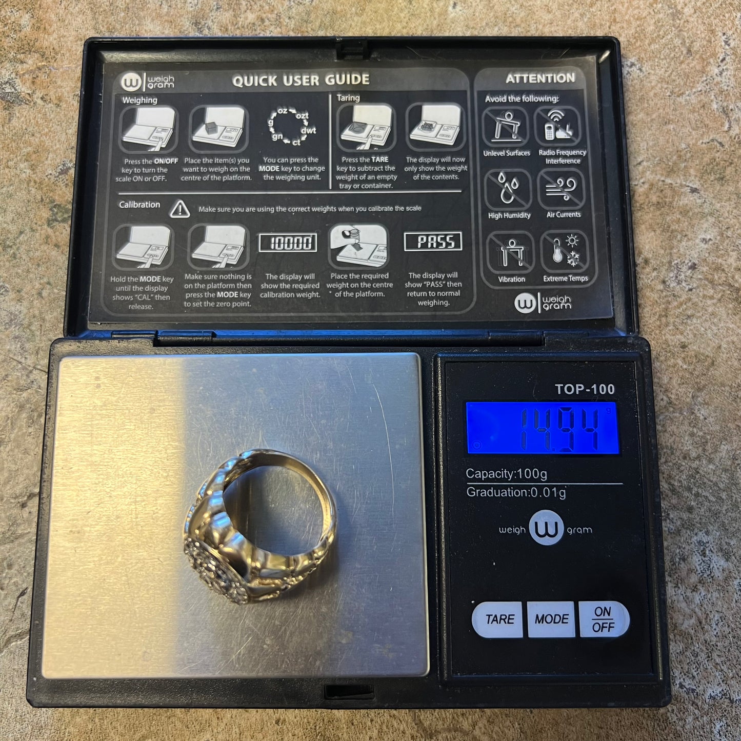 1980’s 10k Yellow Gold 3.0CTW Natural Diamond Cluster Nugget Ring (12)