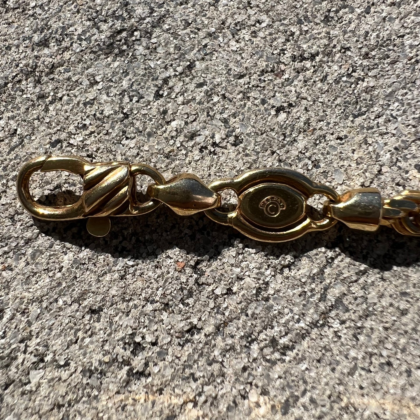 Vintage Solid 14k Yellow Gold High End Italian Designer Diamondcut Milano Rope Chain (18.5”)