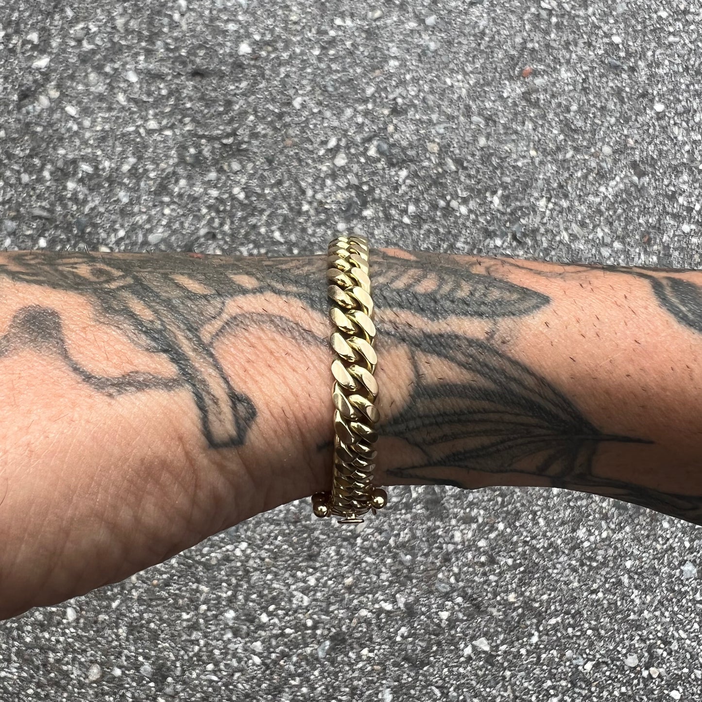 Vintage Solid 14k Miami Cuban Link Bracelet