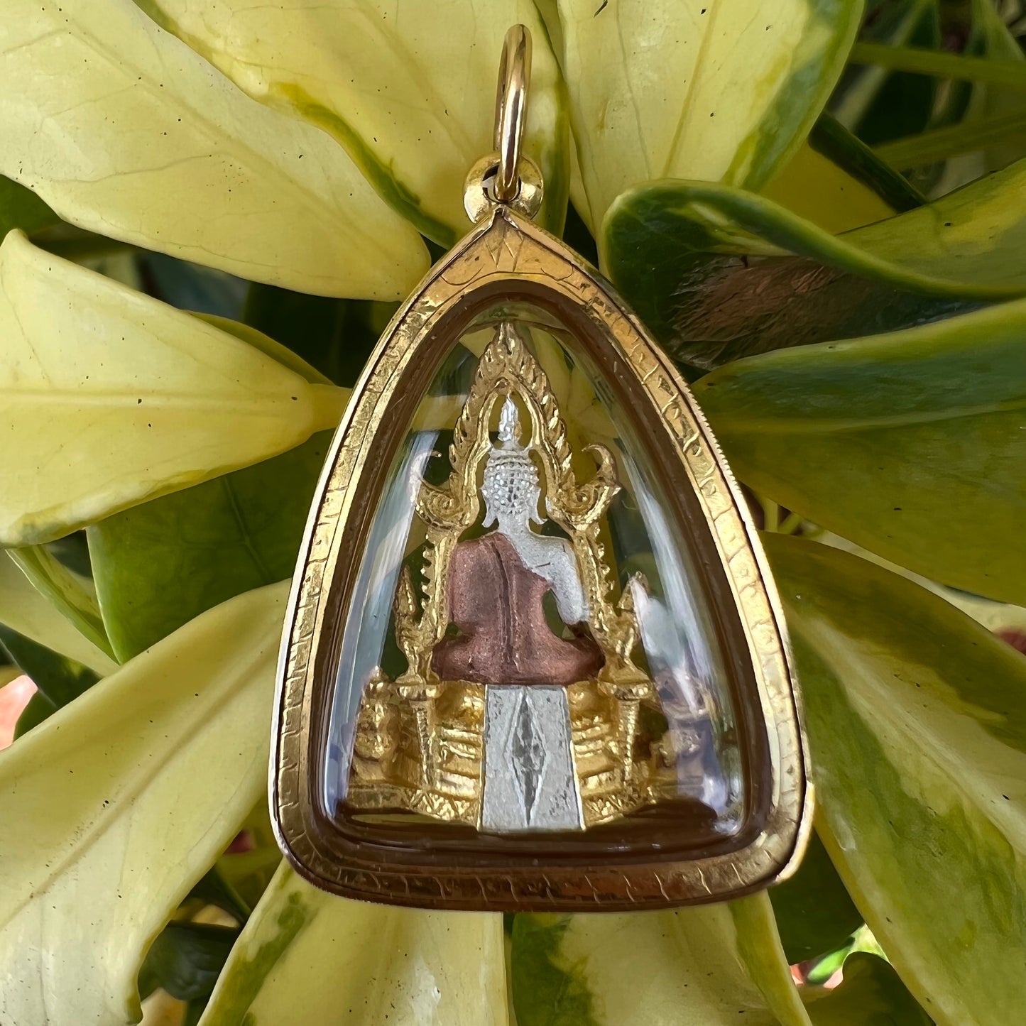 18k Gold Buddha Amulet Pendant