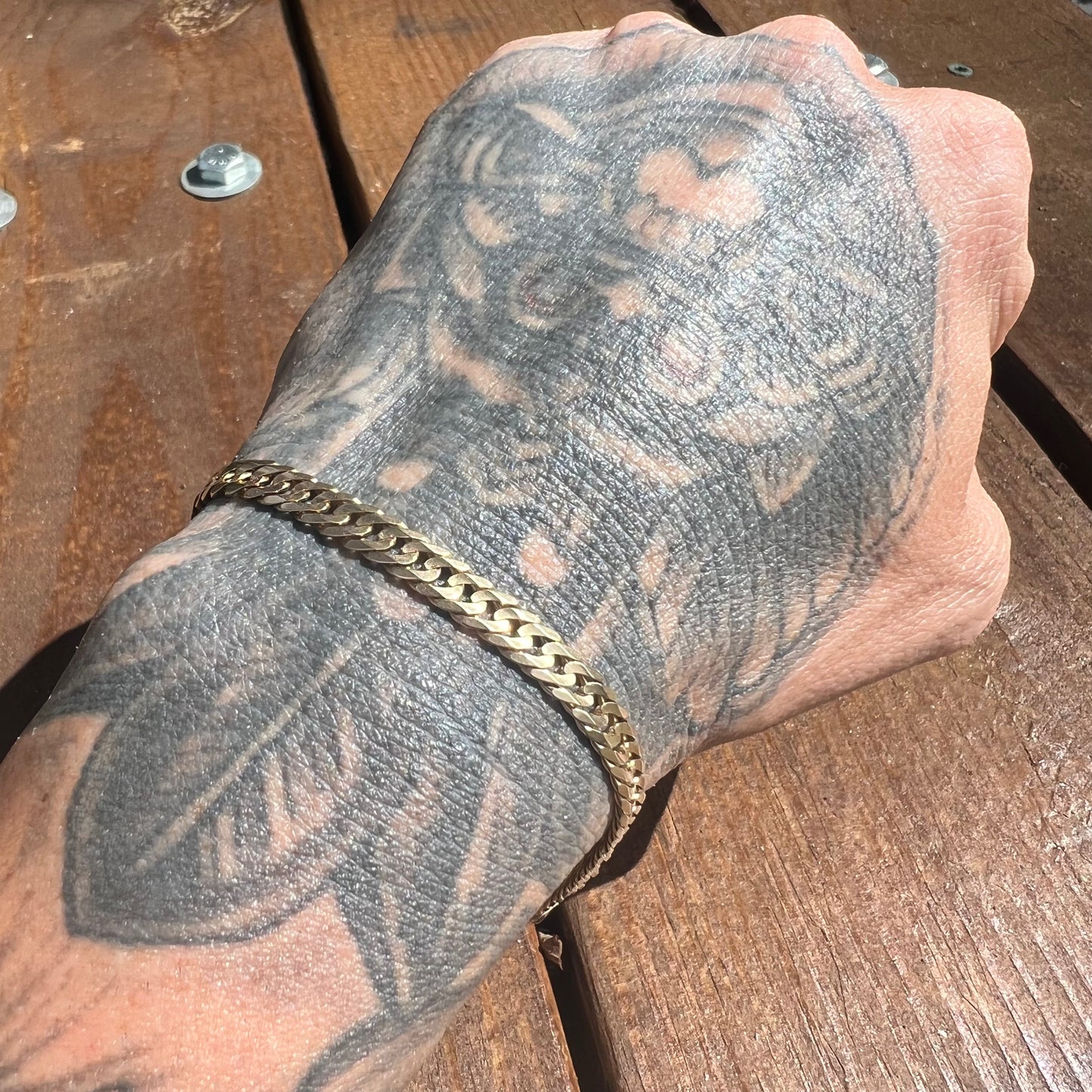 1990’s Solid 14k Milor Italian Double Cuban Link Bracelet (8.75”)