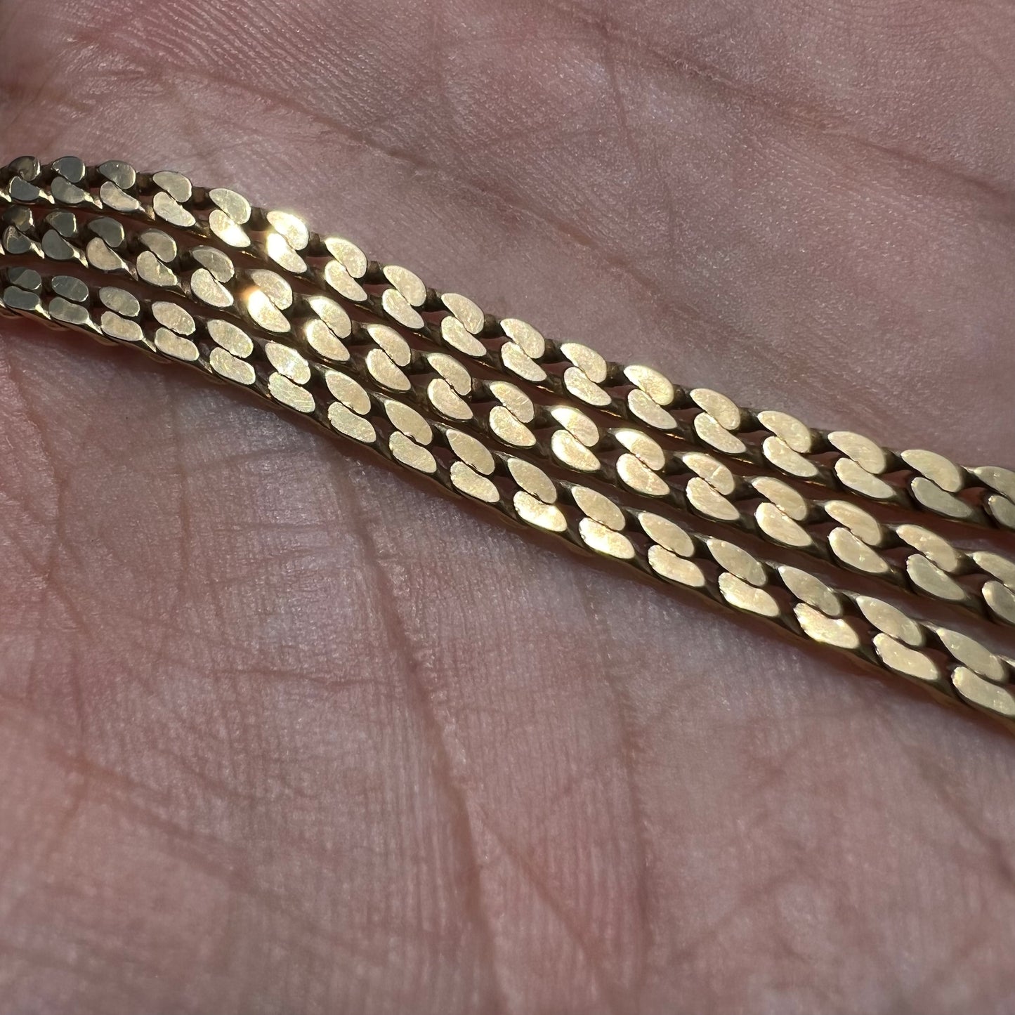 1960’s Solid 14k Old School Italian Cuban Link Necklace