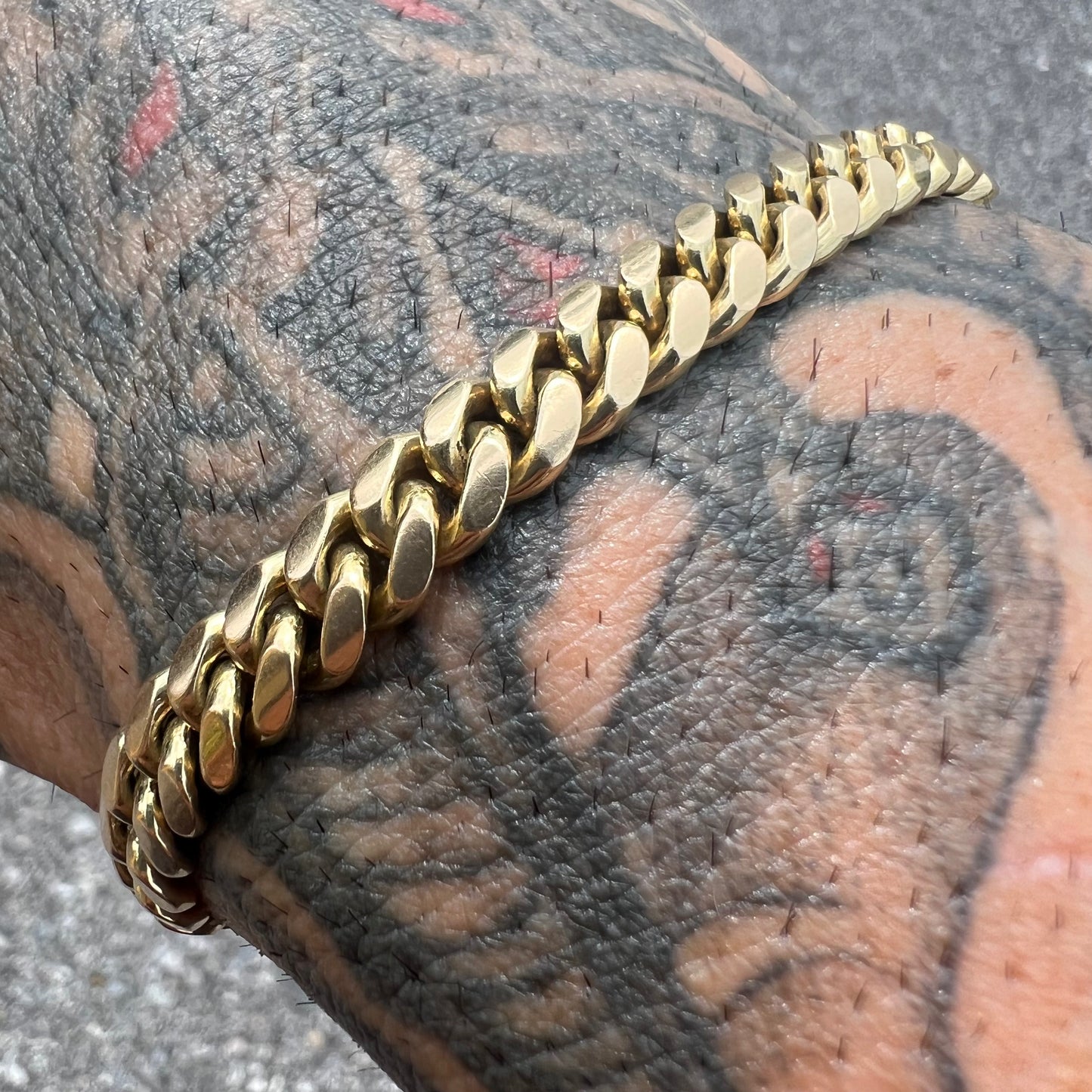 Vintage Solid 14k Miami Cuban Link Bracelet