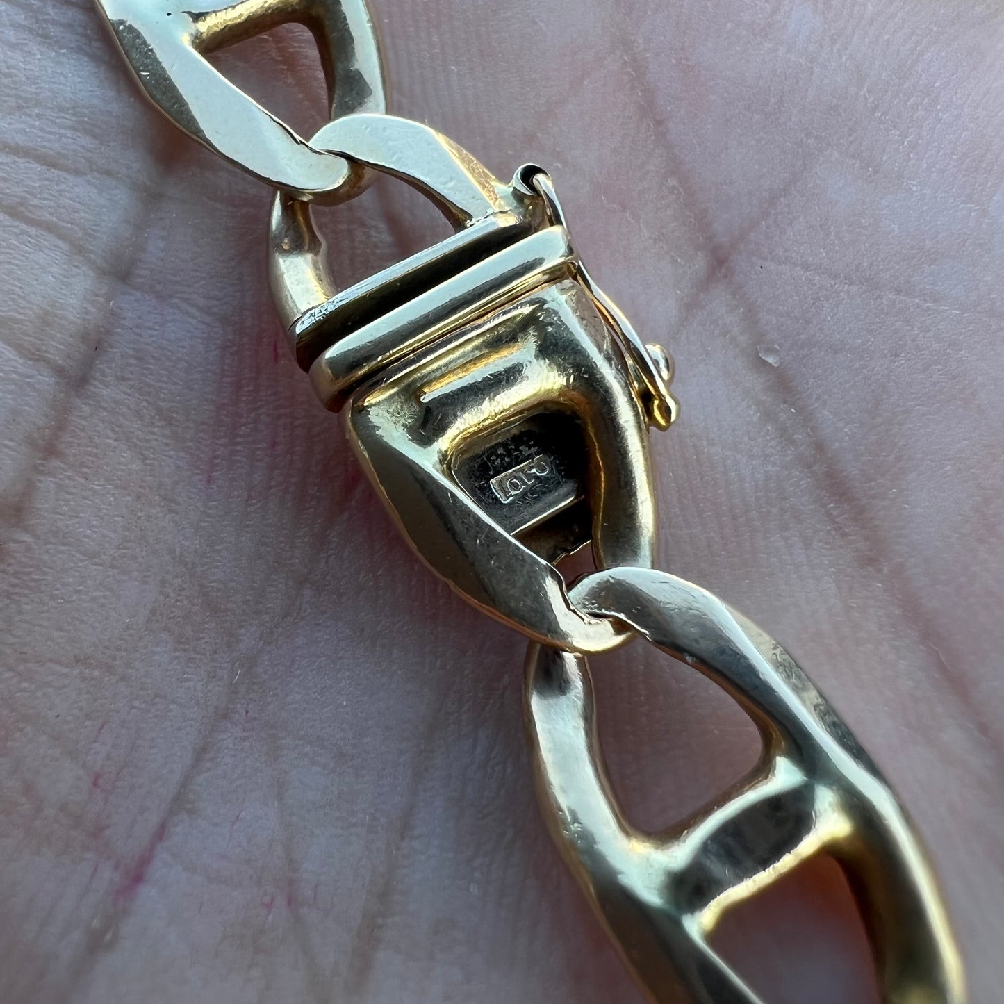 1980’s Solid 14k Heavyweight Italian Mariner Link Chain Necklace (21.25”)